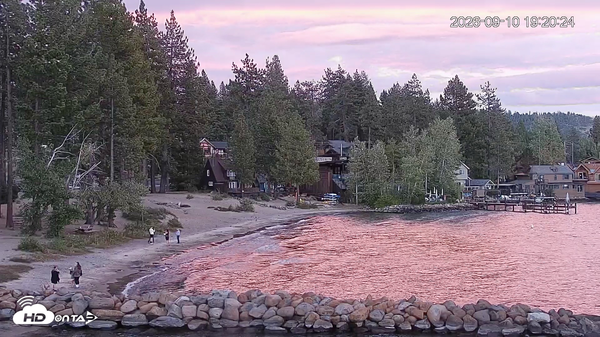 Snapshot of Tahoe Vista Lake Tahoe Live Webcam taken Sep 10, 2026, 7:21pm PDT