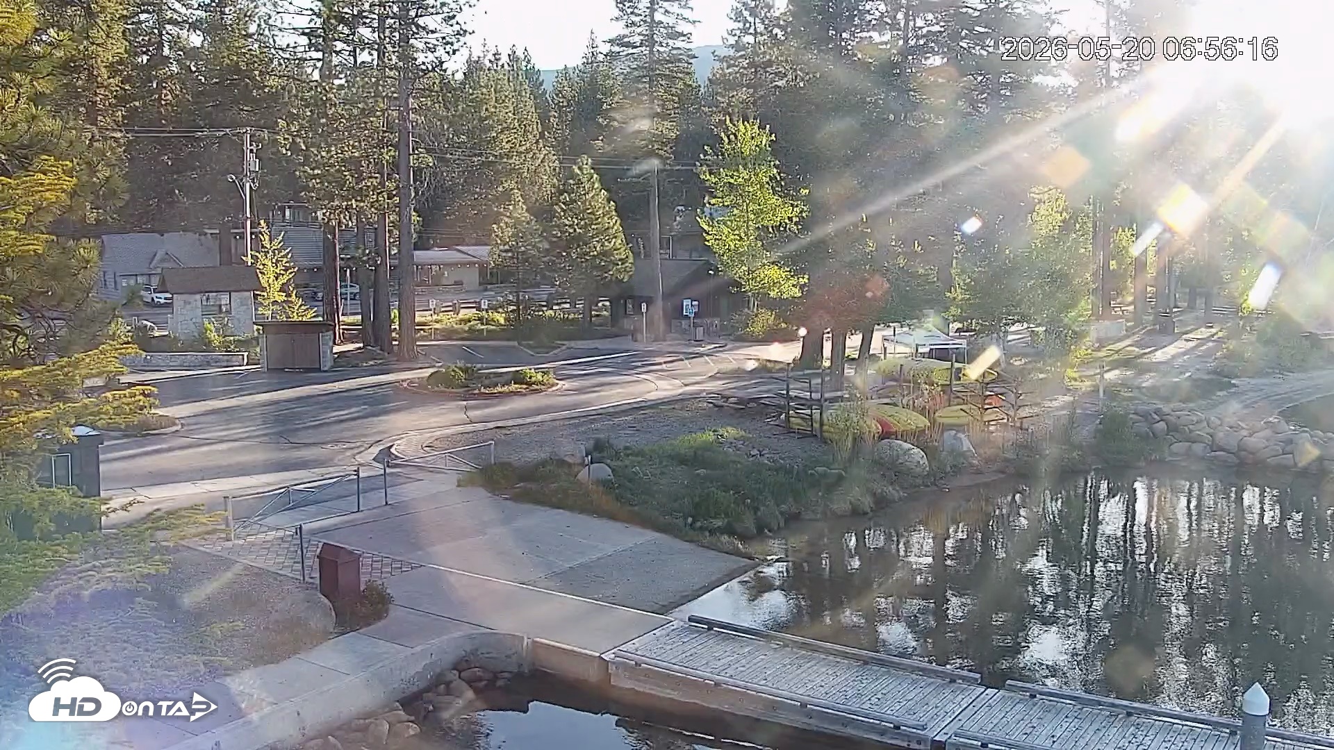 Snapshot of Tahoe Vista Lake Tahoe Live Webcam taken May 20, 2026, 6:57am PDT