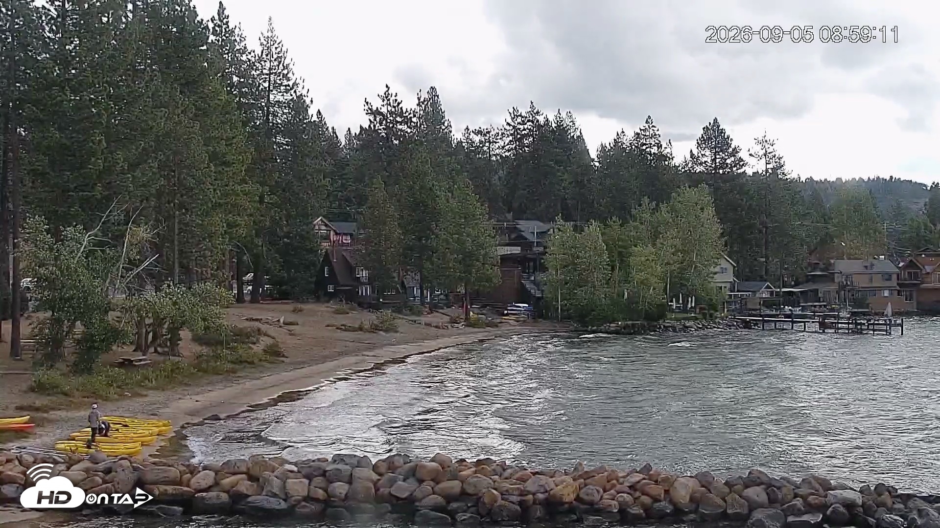 Snapshot of Tahoe Vista Lake Tahoe Live Webcam taken Sep 5, 2026, 9:00am PDT