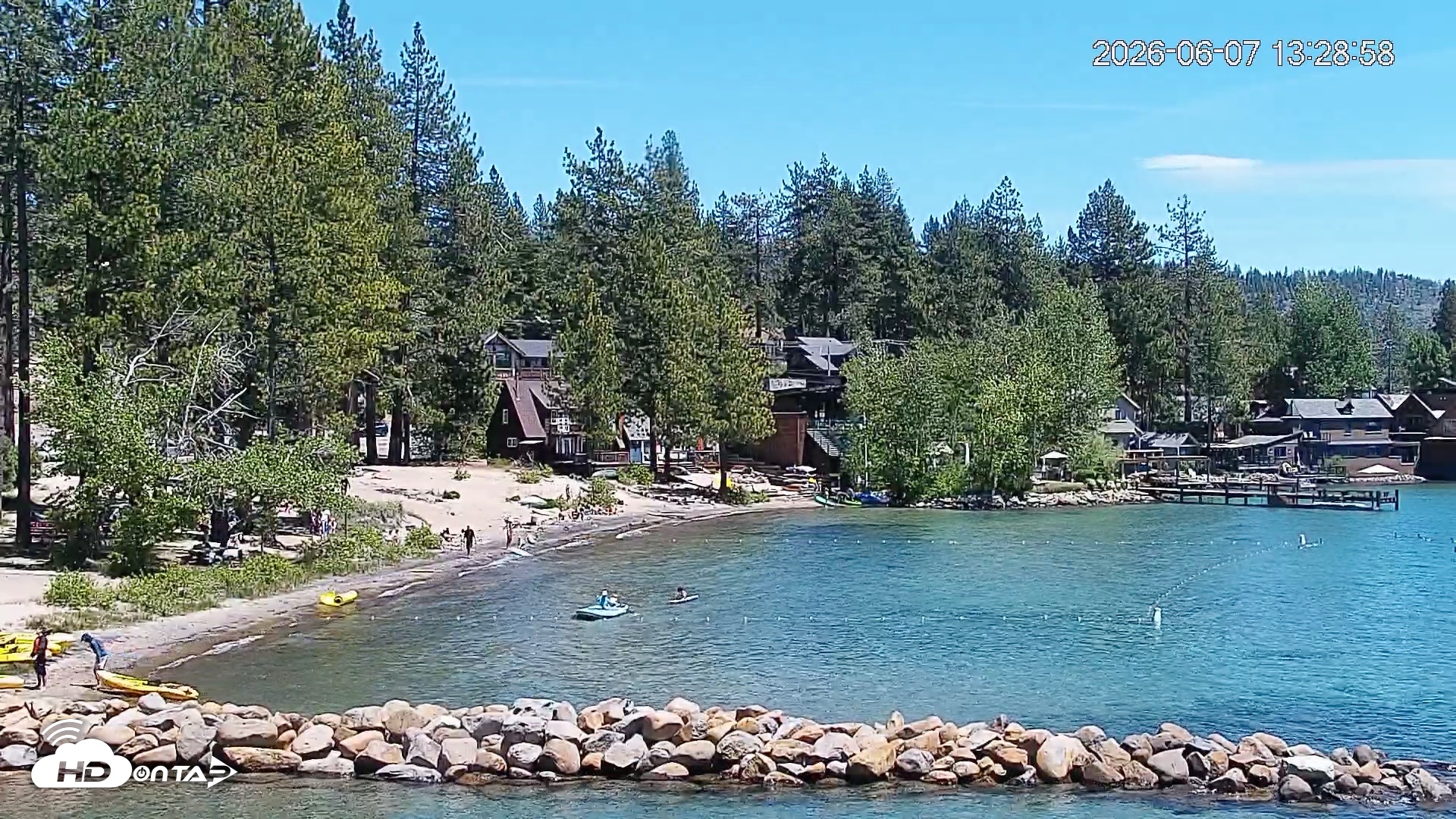Snapshot of Tahoe Vista Lake Tahoe Live Webcam taken Jun 7, 2026, 1:30pm PDT