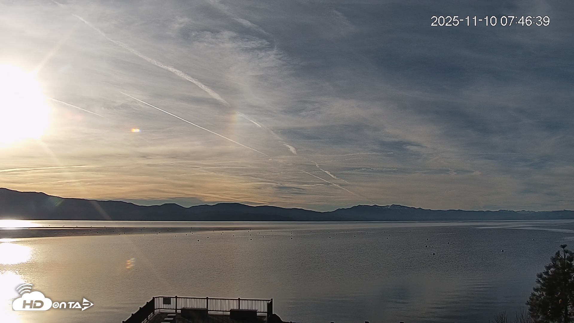 Snapshot of Tahoe Vista Lake Tahoe Live Webcam taken Nov 10, 2025, 7:47am PST