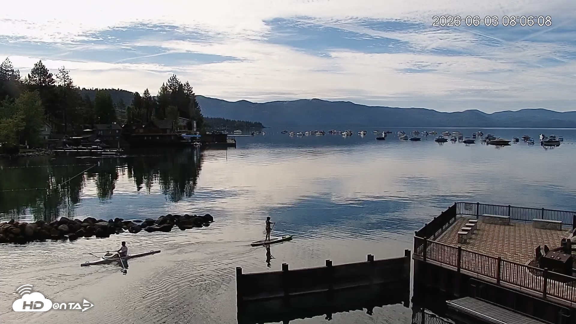 Snapshot of Tahoe Vista Lake Tahoe Live Webcam taken Jun 3, 2026, 8:07am PDT