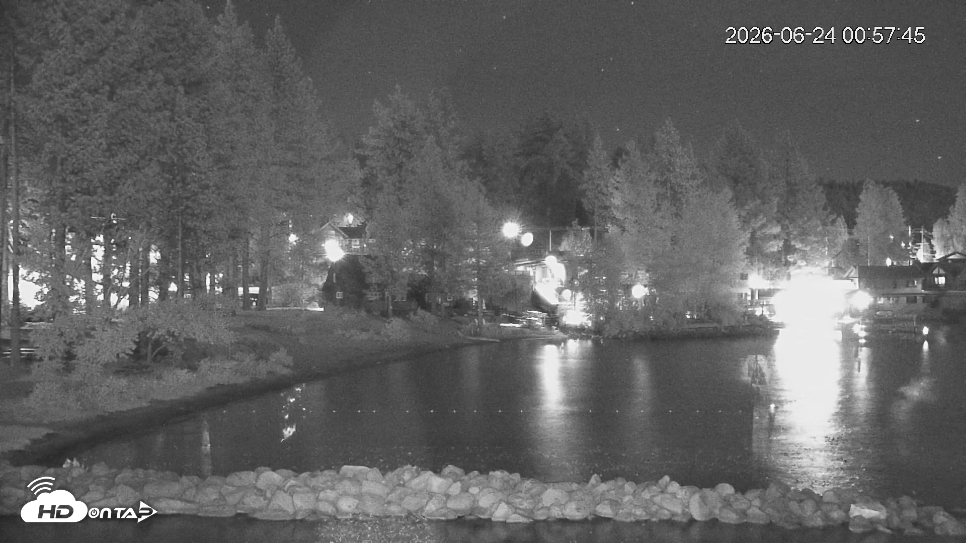Snapshot of Tahoe Vista Lake Tahoe Live Webcam taken Jun 24, 2026, 12:59am PDT
