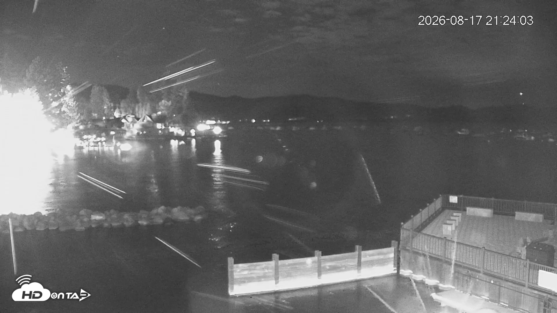 Snapshot of Tahoe Vista Lake Tahoe Live Webcam taken Aug 17, 2026, 9:25pm PDT
