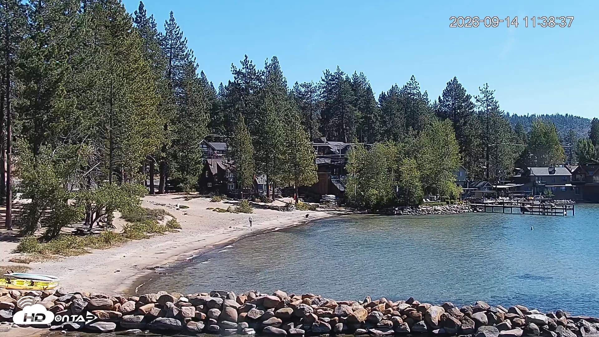 Snapshot of Tahoe Vista Lake Tahoe Live Webcam taken Sep 14, 2026, 11:39am PDT