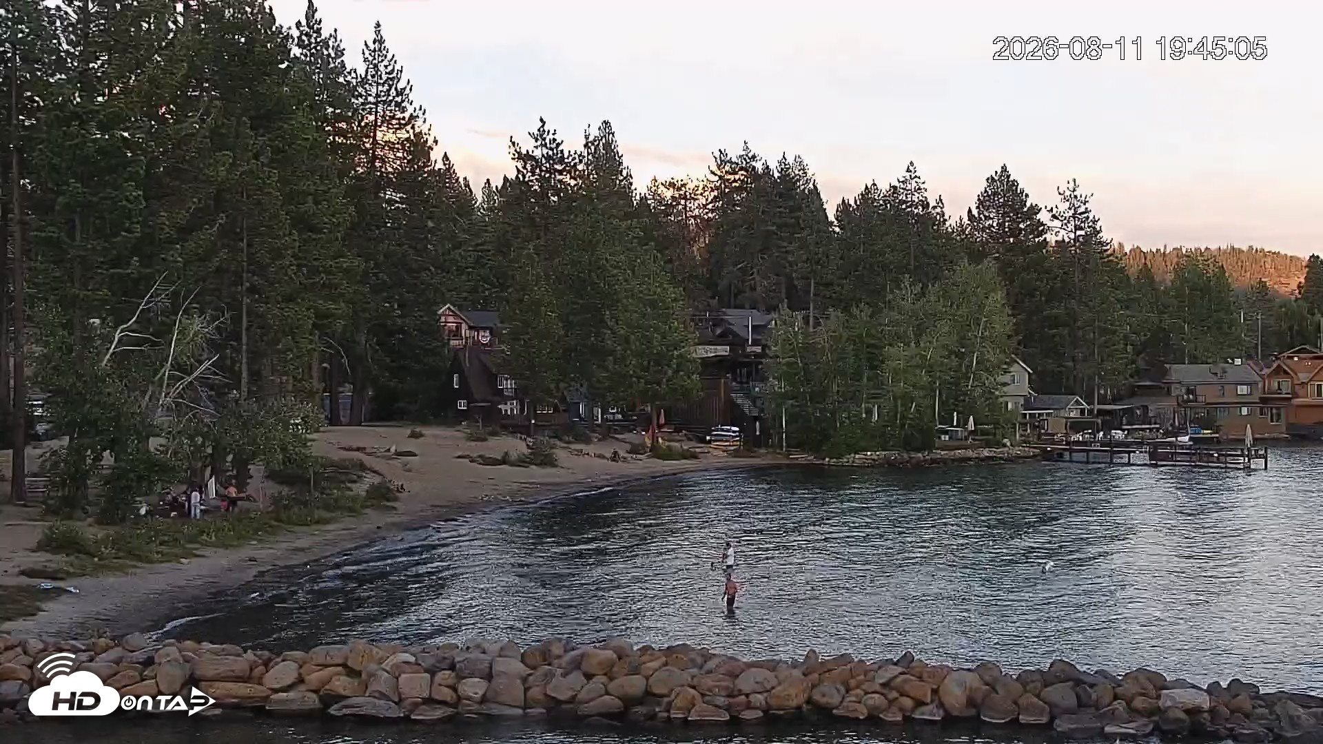 Snapshot of Tahoe Vista Lake Tahoe Live Webcam taken Aug 11, 2026, 7:46pm PDT