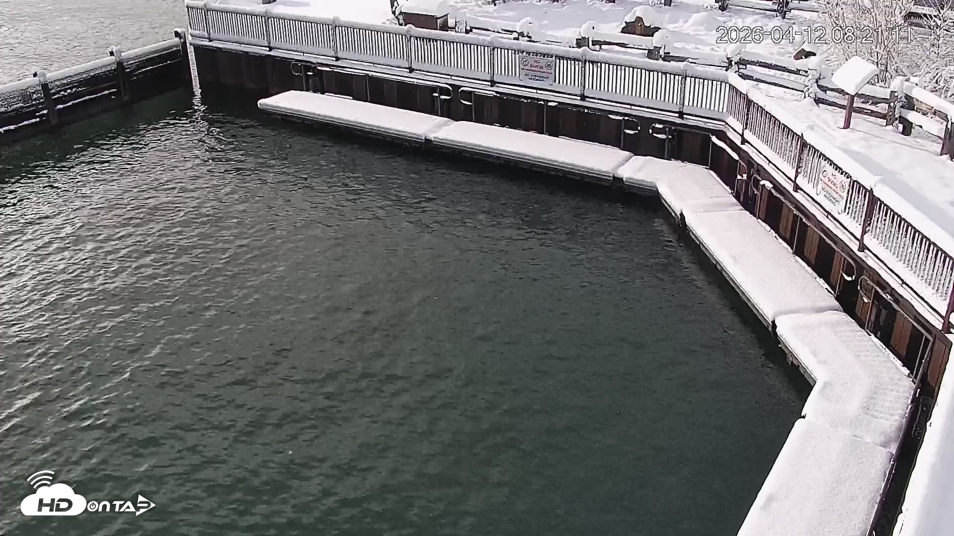 Snapshot of Tahoe Vista Lake Tahoe Live Webcam taken Apr 12, 2026, 8:22am PDT