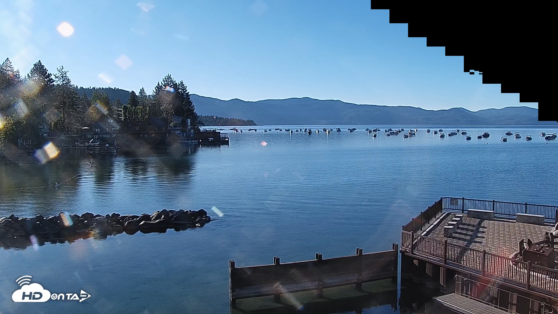 Snapshot of Tahoe Vista Lake Tahoe Live Webcam taken Aug 14, 2025, 7:44am PDT