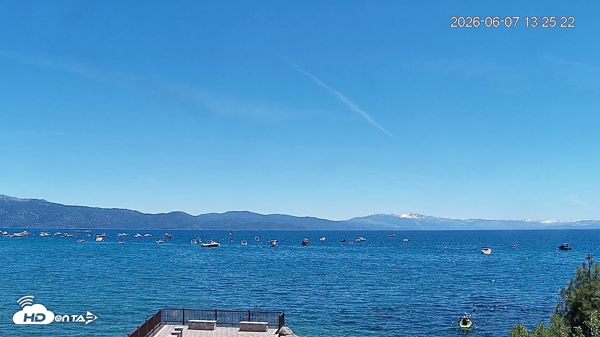 Snapshot of Tahoe Vista Lake Tahoe Live Webcam taken Jun 7, 2026, 1:26pm PDT
