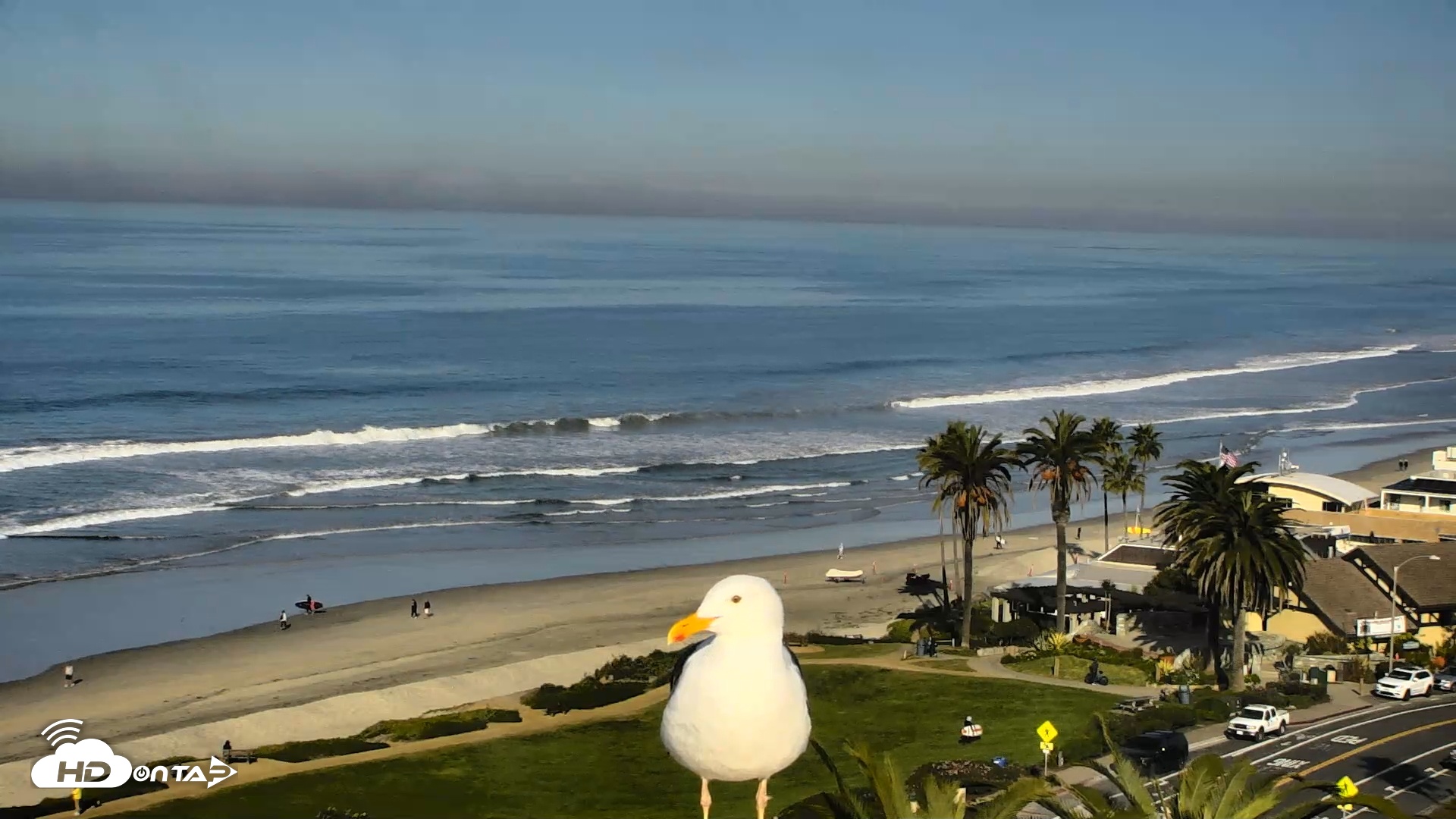Snapshot of Del Mar Beach Overlook Roaming Live Webcam taken Dec 12, 2025, 9:35am PST