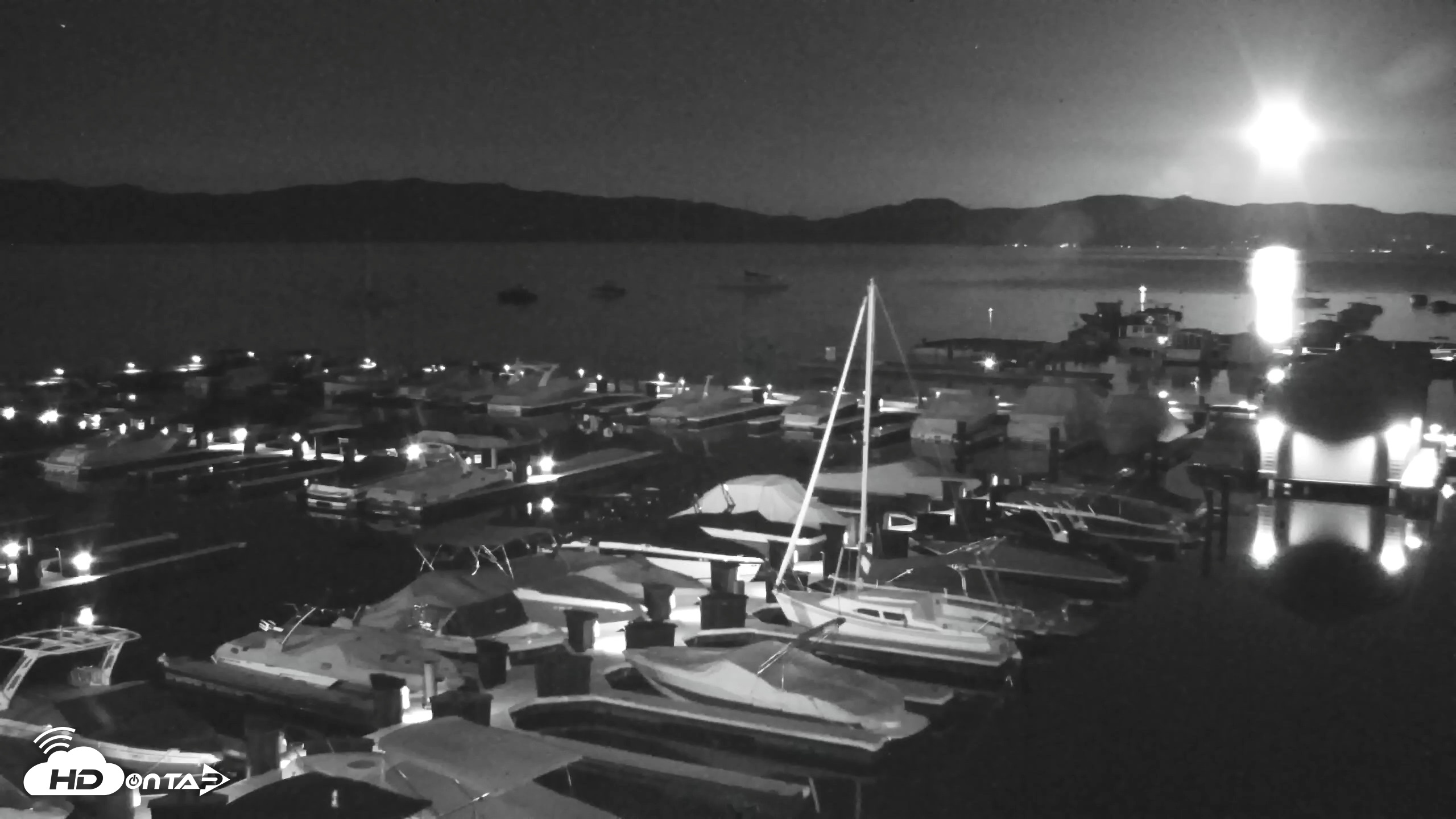 Snapshot of Tahoe City Marina - Lake Tahoe Live Webcam taken Jun 4, 2026, 12:00am PDT