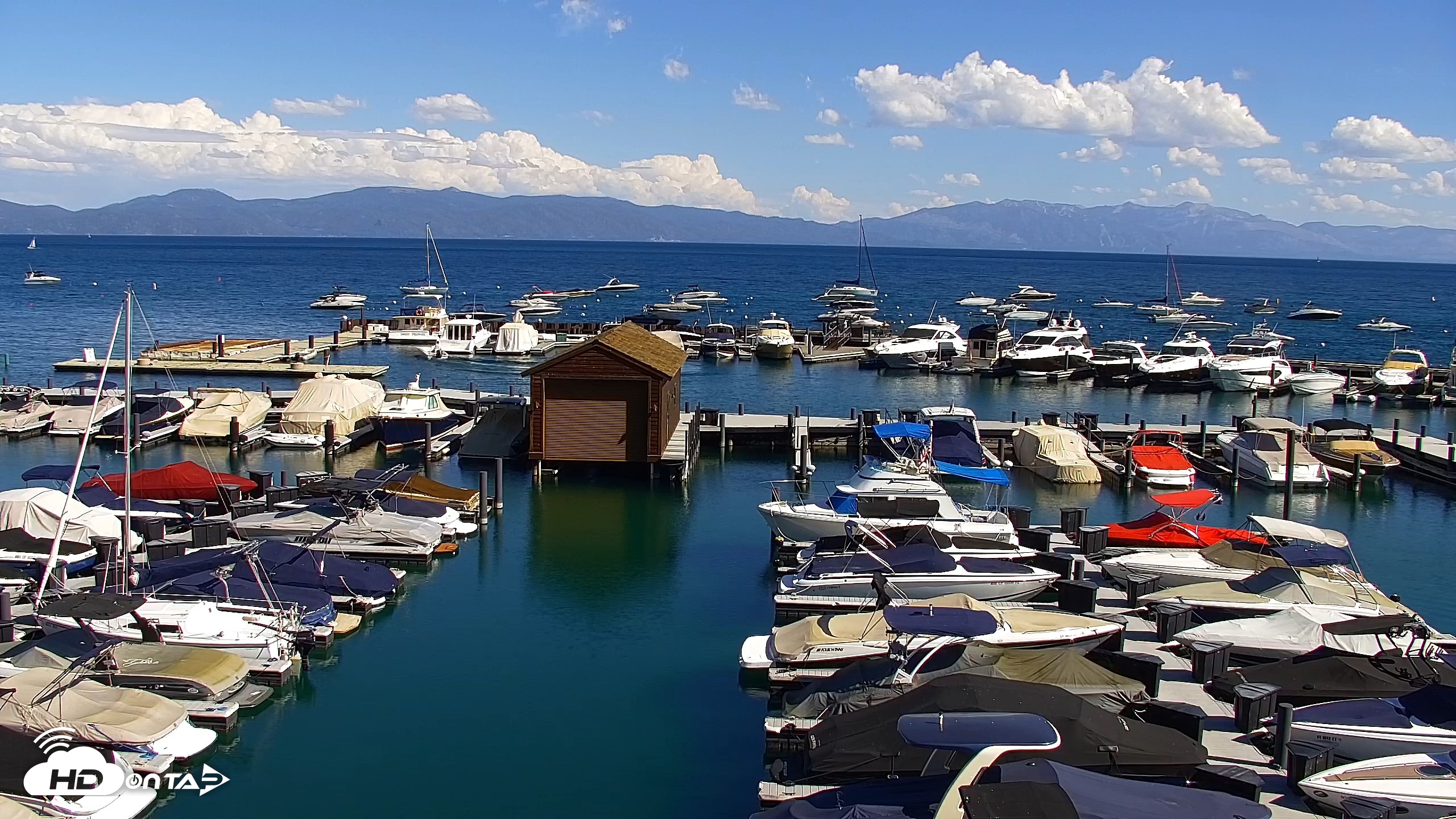 Snapshot of Tahoe City Marina - Lake Tahoe Live Webcam taken Aug 24, 2026, 3:55pm PDT