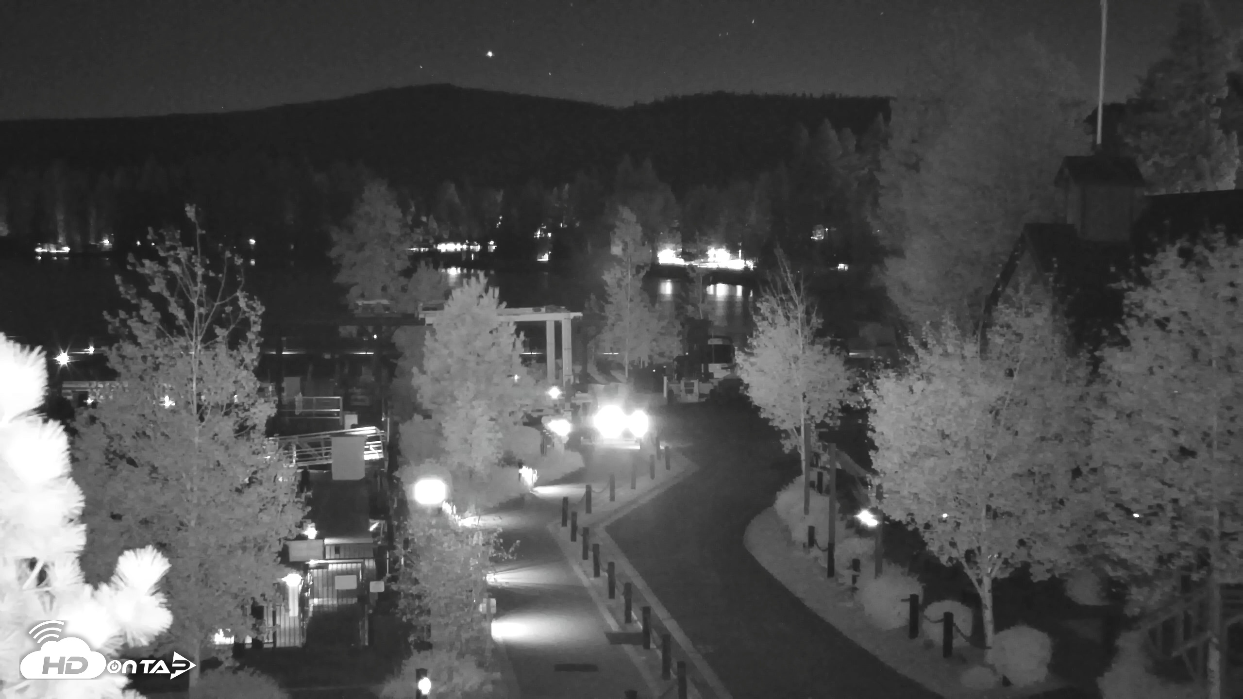 Snapshot of Tahoe City Marina - Lake Tahoe Live Webcam taken Oct 18, 2026, 7:28pm PDT