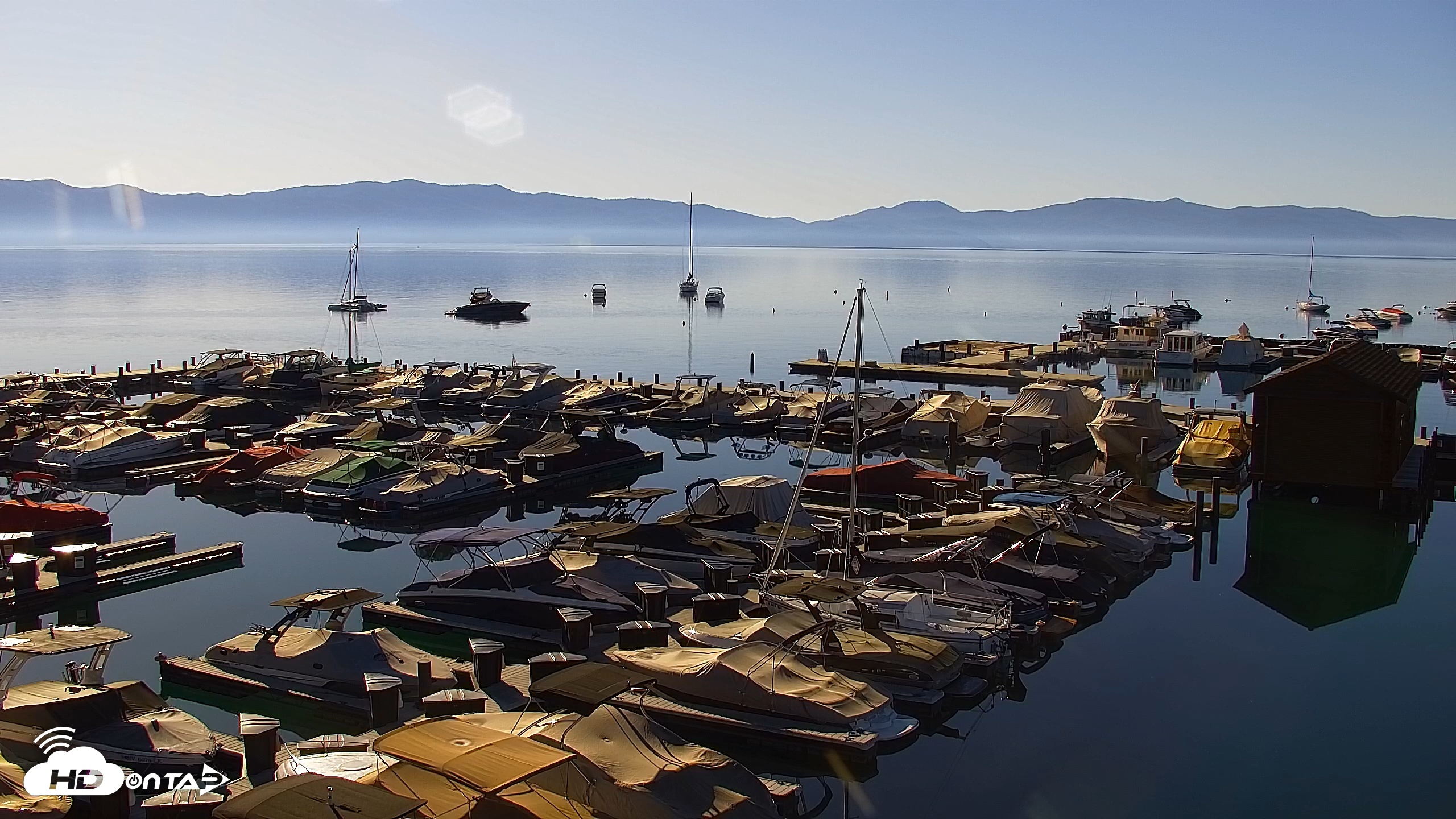 Snapshot of Tahoe City Marina - Lake Tahoe Live Webcam taken Jun 15, 2026, 7:55am PDT