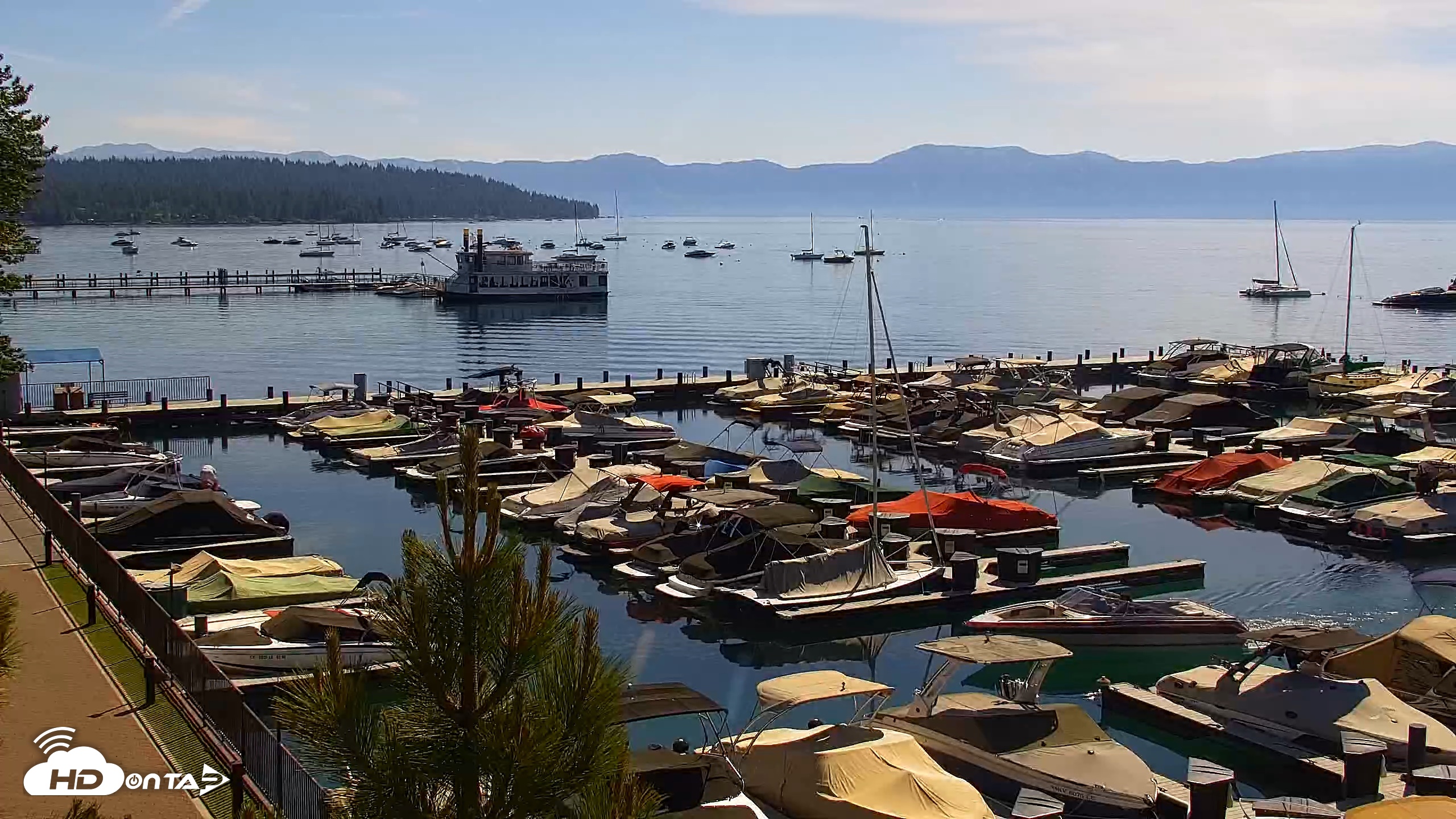 Snapshot of Tahoe City Marina - Lake Tahoe Live Webcam taken Jun 17, 2026, 9:59am PDT