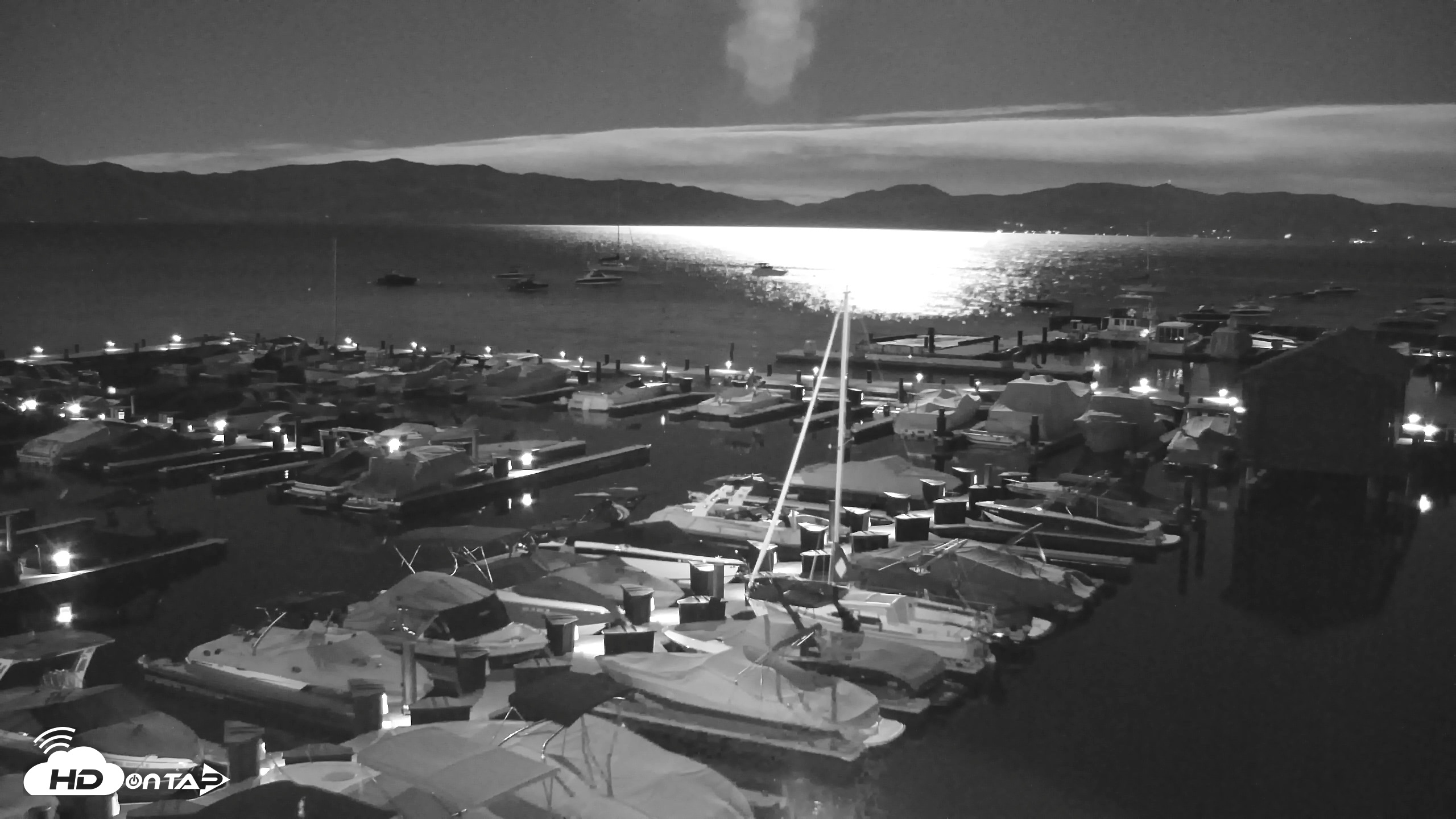 Snapshot of Tahoe City Marina - Lake Tahoe Live Webcam taken Sep 25, 2026, 8:31pm PDT