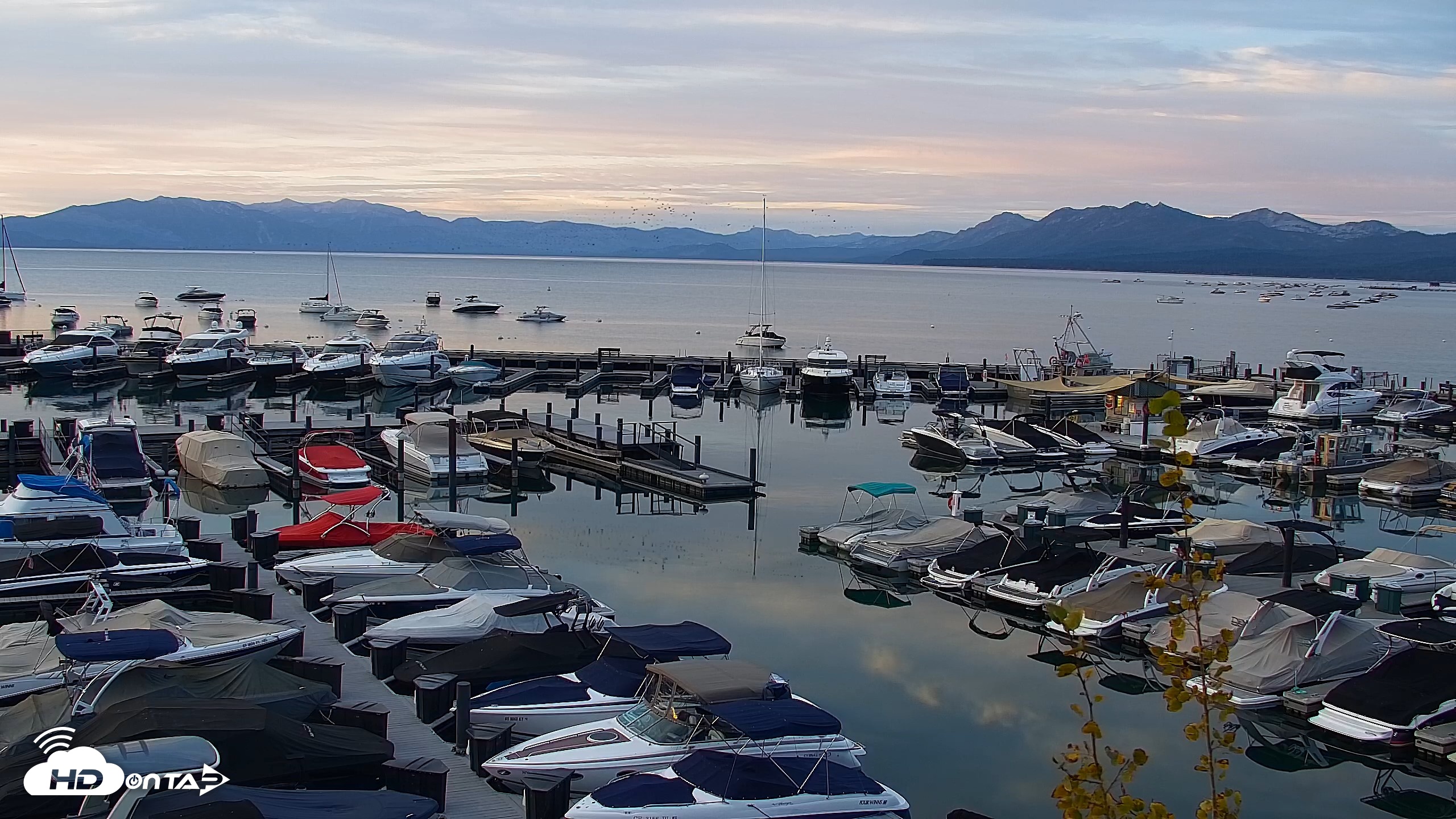 Snapshot of Tahoe City Marina - Lake Tahoe Live Webcam taken Sep 20, 2026, 6:55am PDT