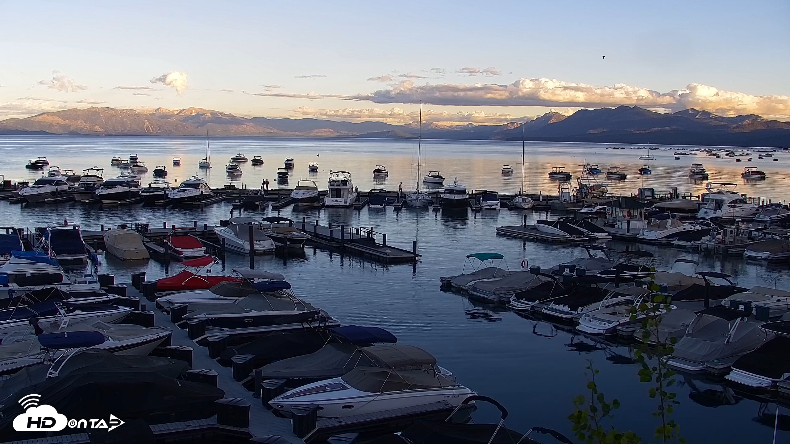 Snapshot of Tahoe City Marina - Lake Tahoe Live Webcam taken Jun 28, 2026, 7:58pm PDT