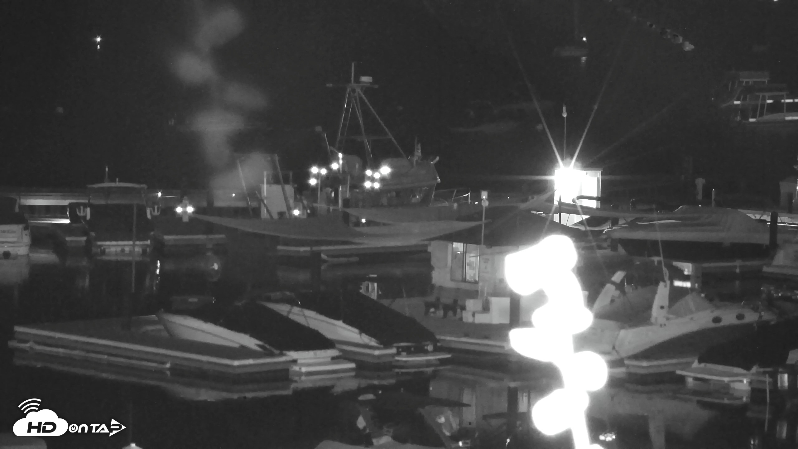 Snapshot of Tahoe City Marina - Lake Tahoe Live Webcam taken Aug 27, 2026, 9:03pm PDT