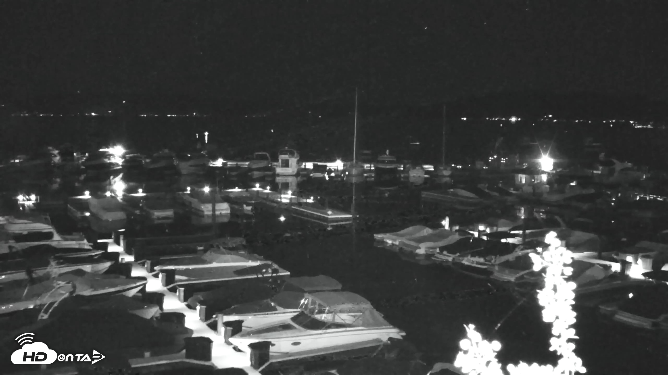 Snapshot of Tahoe City Marina - Lake Tahoe Live Webcam taken Jun 12, 2026, 12:24am PDT