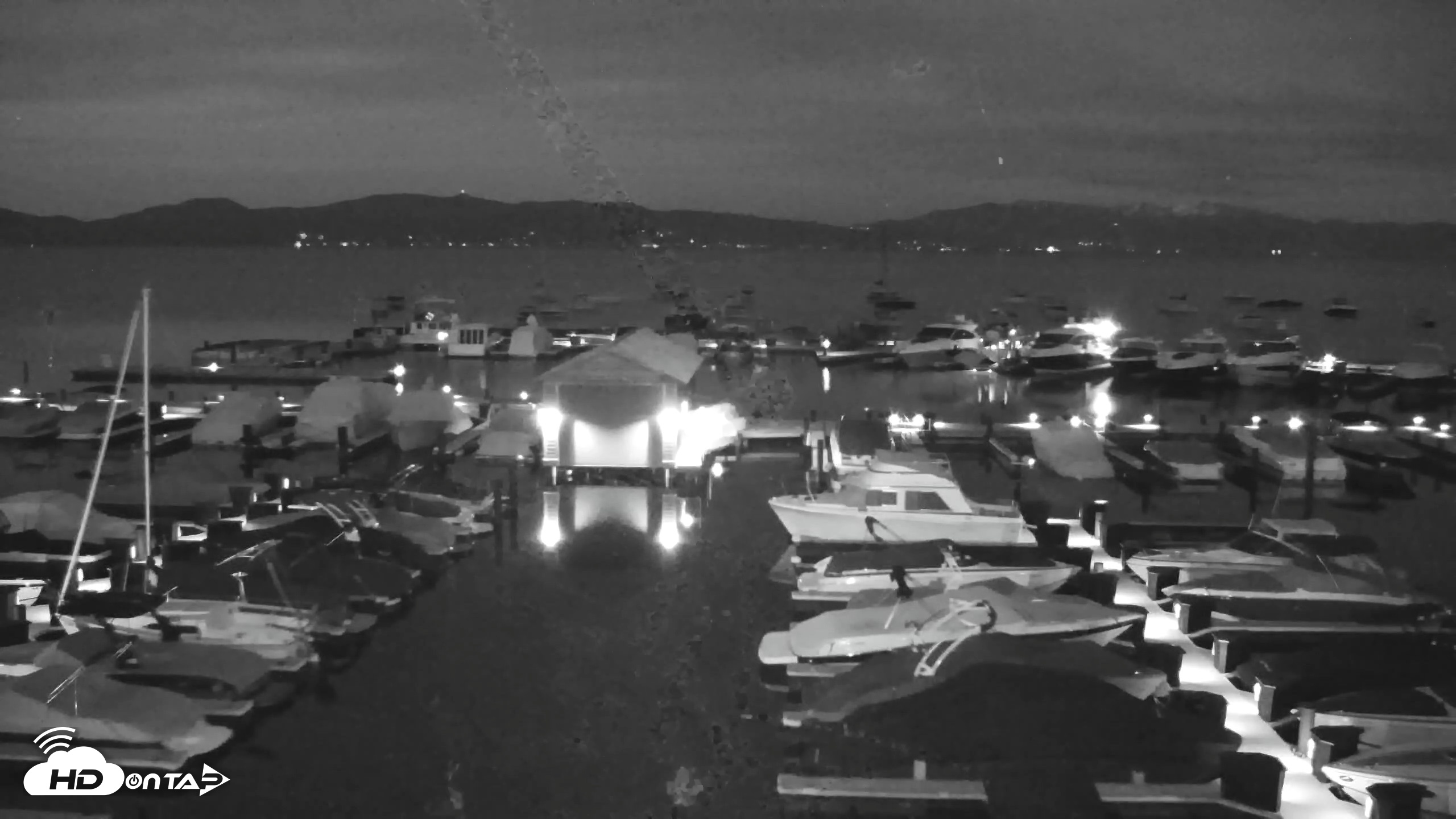Snapshot of Tahoe City Marina - Lake Tahoe Live Webcam taken Jun 7, 2026, 9:11pm PDT