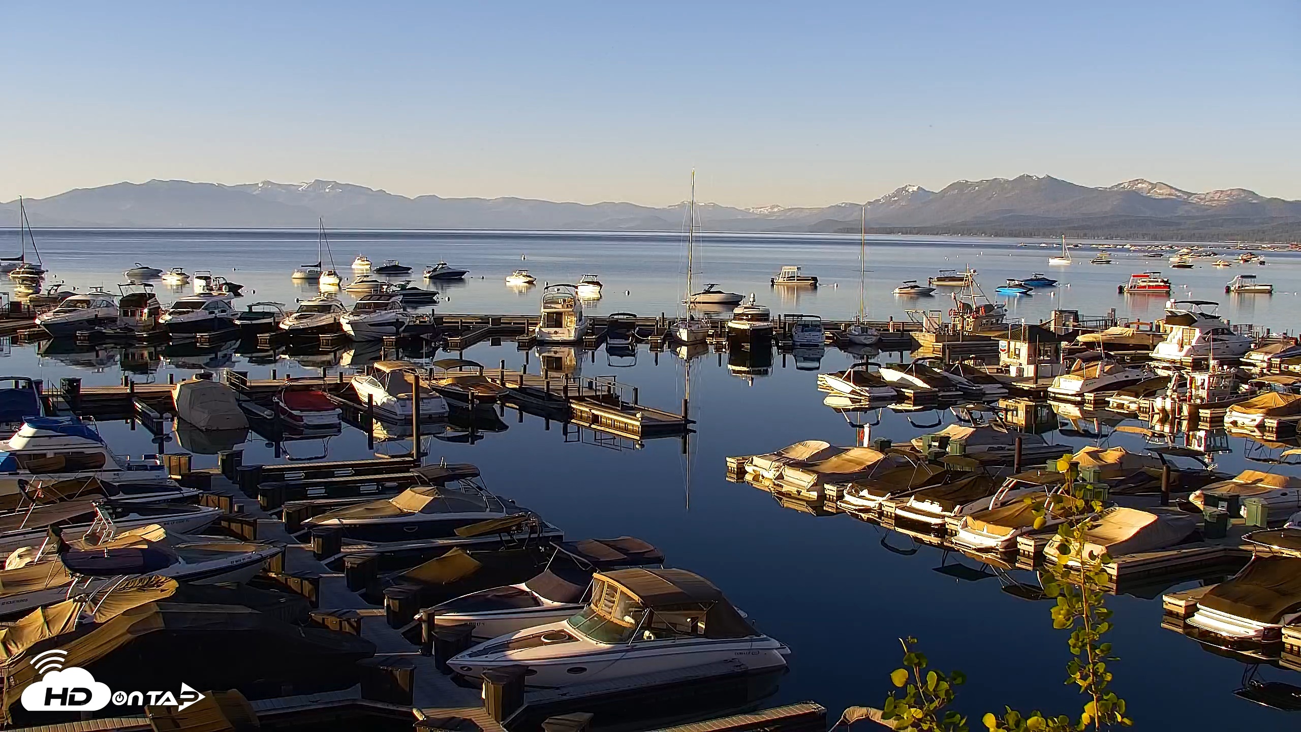 Snapshot of Tahoe City Marina - Lake Tahoe Live Webcam taken Jun 13, 2026, 6:27am PDT