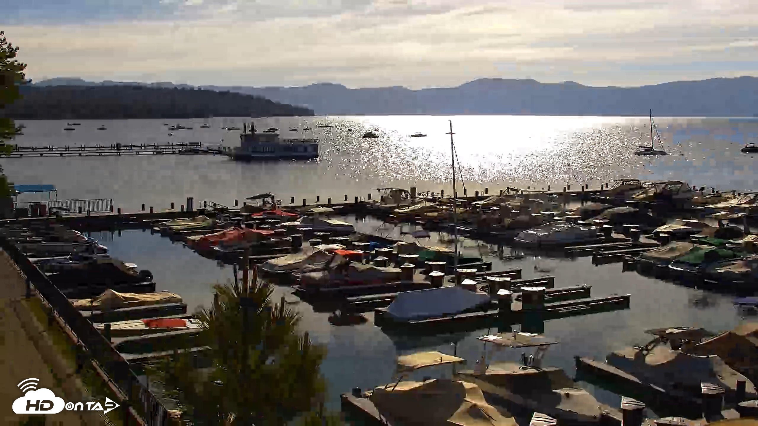 Snapshot of Tahoe City Marina - Lake Tahoe Live Webcam taken Jun 8, 2026, 8:08am PDT