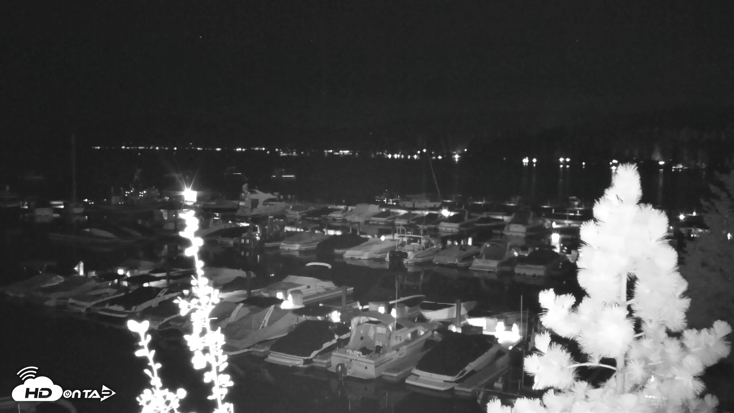 Snapshot of Tahoe City Marina - Lake Tahoe Live Webcam taken Aug 4, 2026, 9:48pm PDT