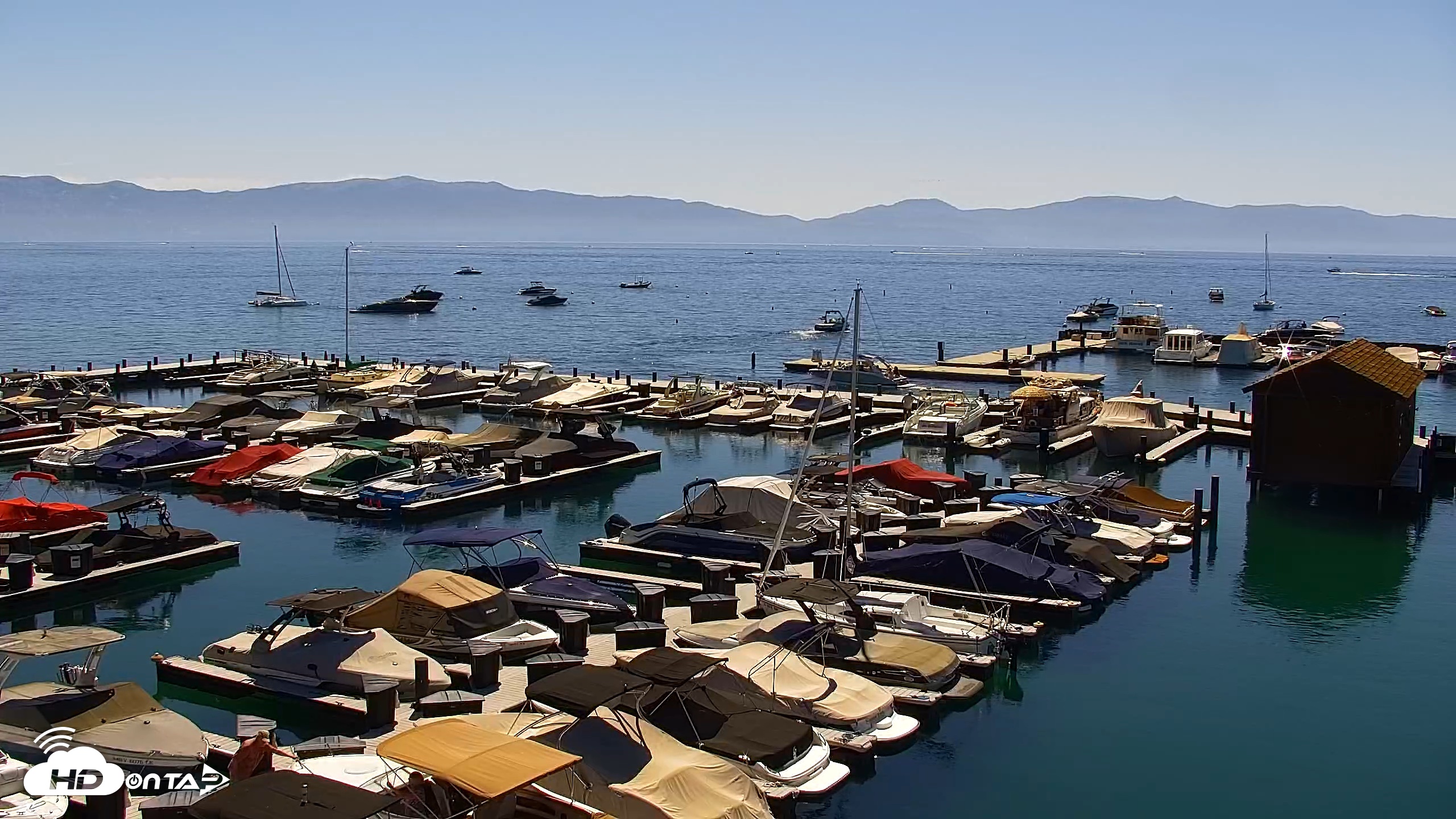 Snapshot of Tahoe City Marina - Lake Tahoe Live Webcam taken Jul 3, 2026, 10:39am PDT