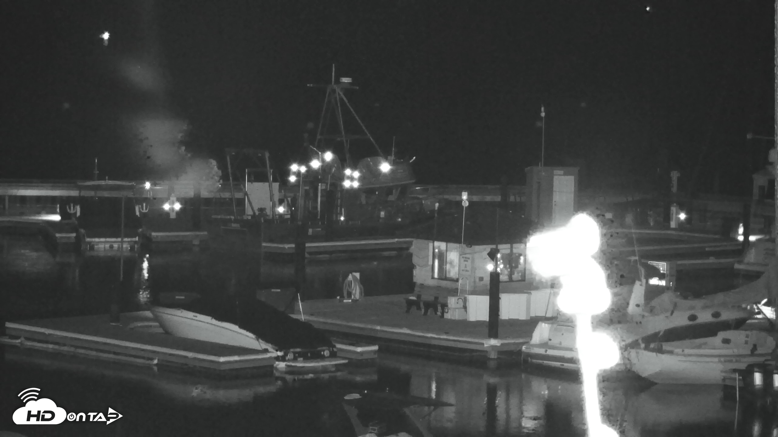 Snapshot of Tahoe City Marina - Lake Tahoe Live Webcam taken Oct 14, 2026, 8:44pm PDT