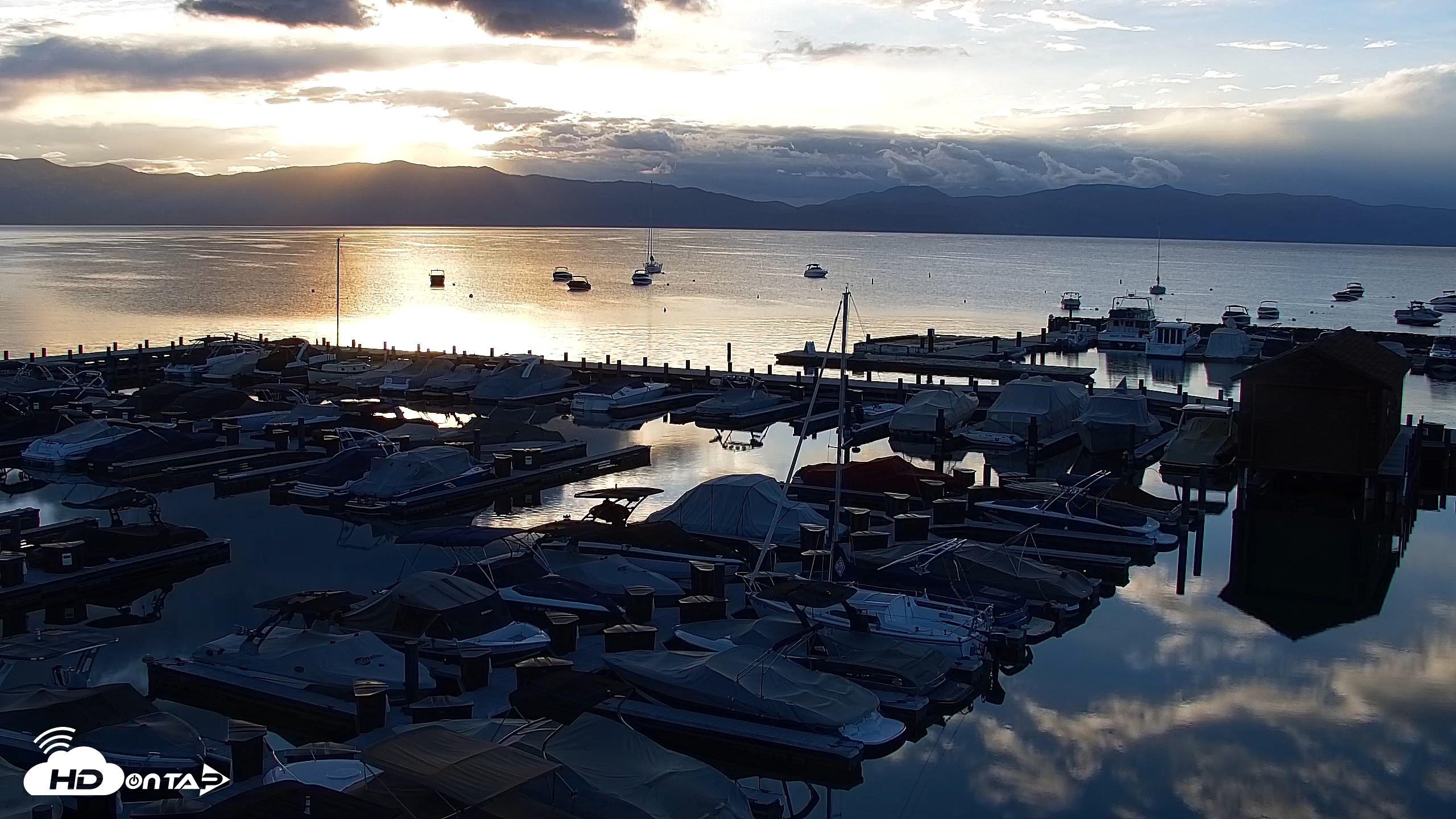 Snapshot of Tahoe City Marina - Lake Tahoe Live Webcam taken Sep 28, 2026, 7:21am PDT