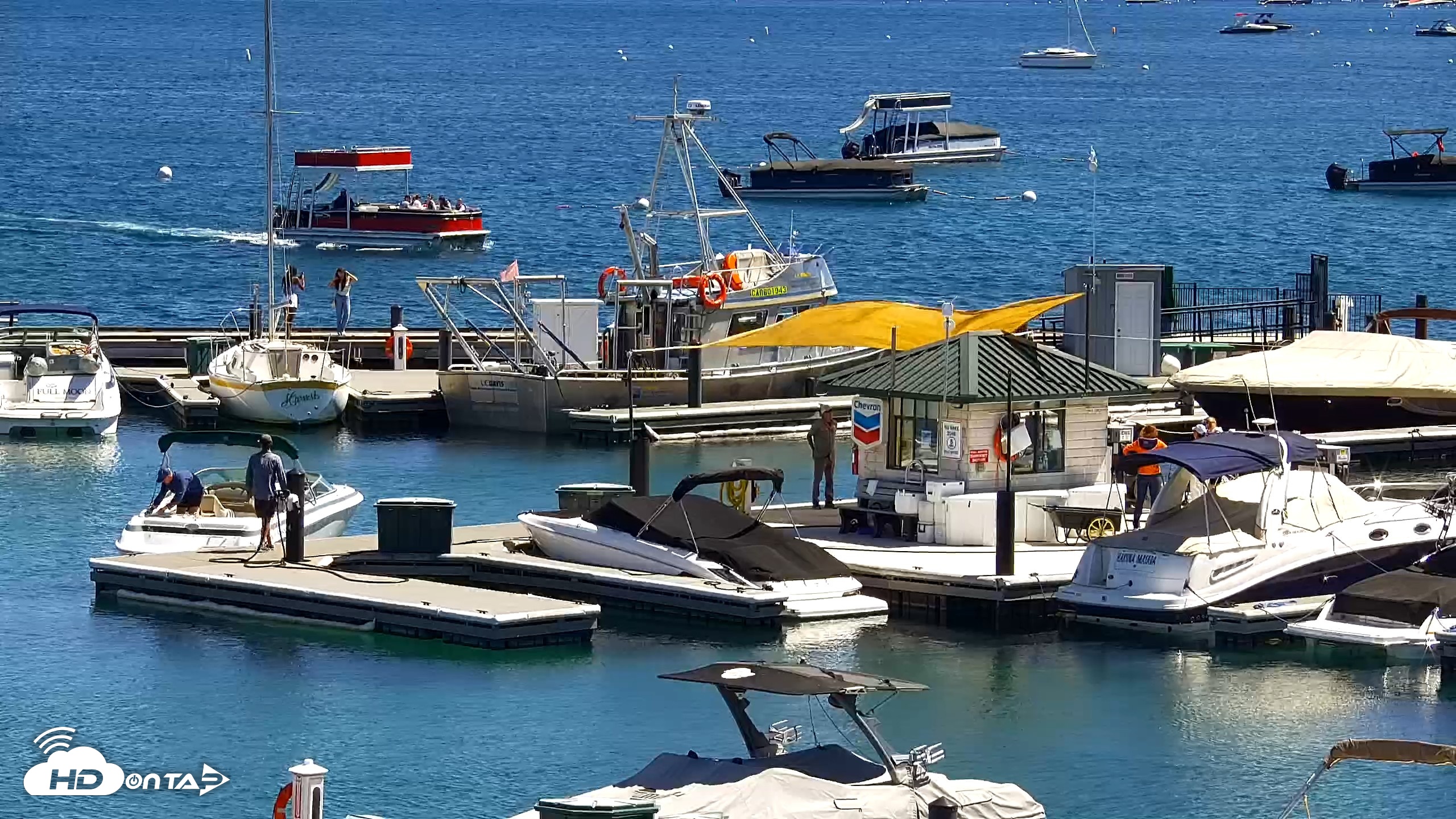 Snapshot of Tahoe City Marina - Lake Tahoe Live Webcam taken Jun 7, 2026, 2:57pm PDT