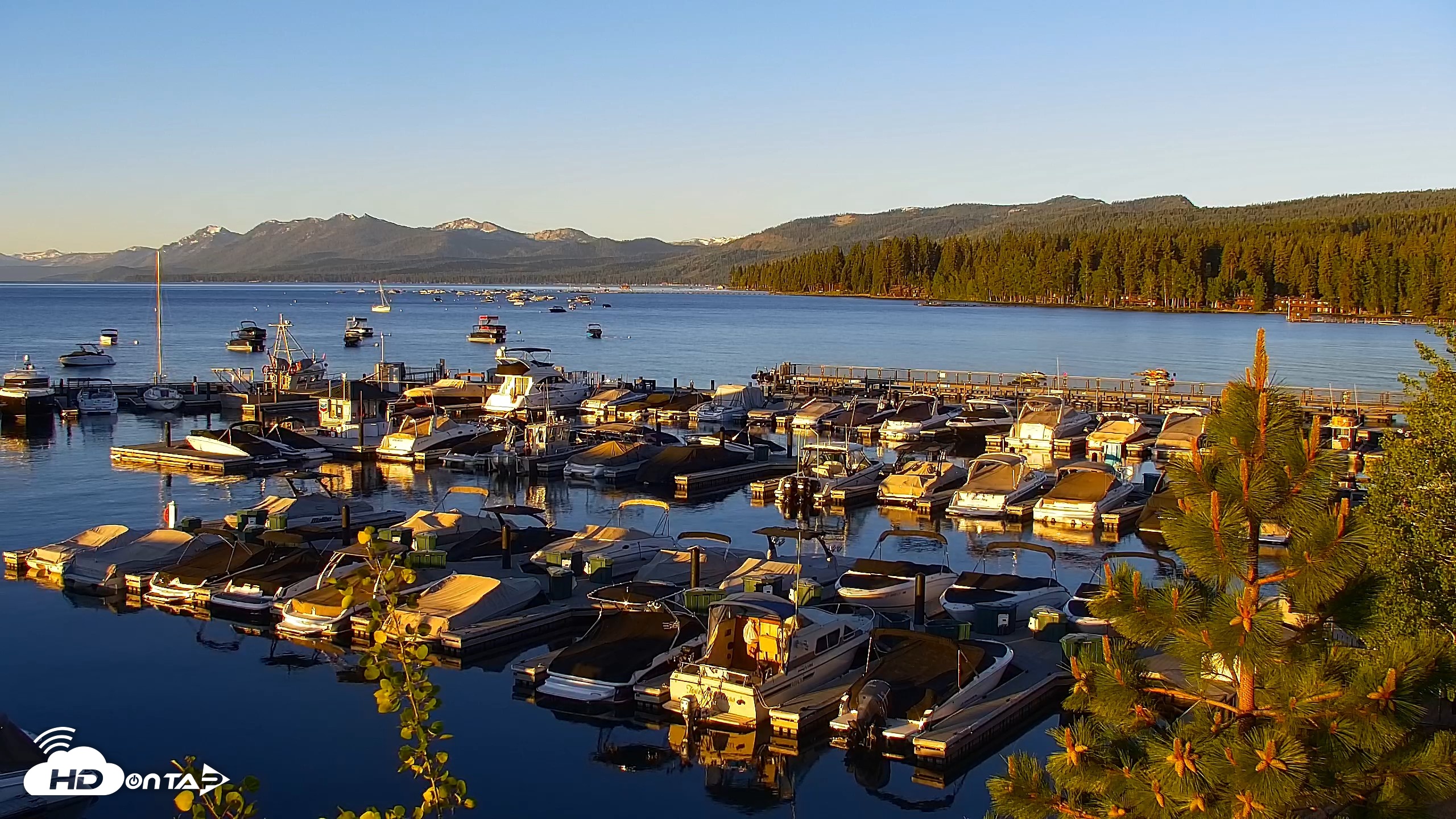 Snapshot of Tahoe City Marina - Lake Tahoe Live Webcam taken Jun 11, 2026, 5:58am PDT