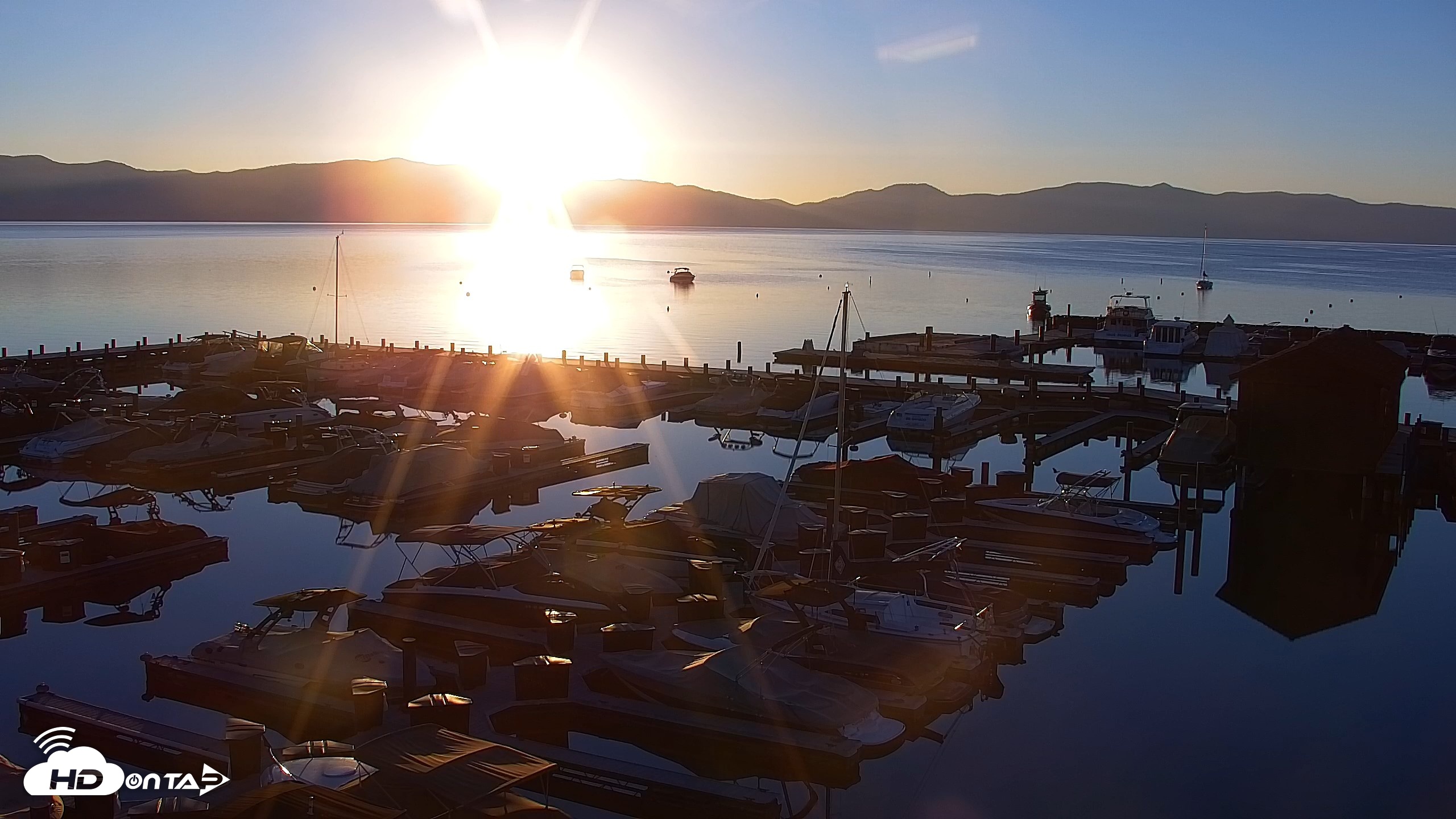 Snapshot of Tahoe City Marina - Lake Tahoe Live Webcam taken Oct 8, 2026, 7:21am PDT