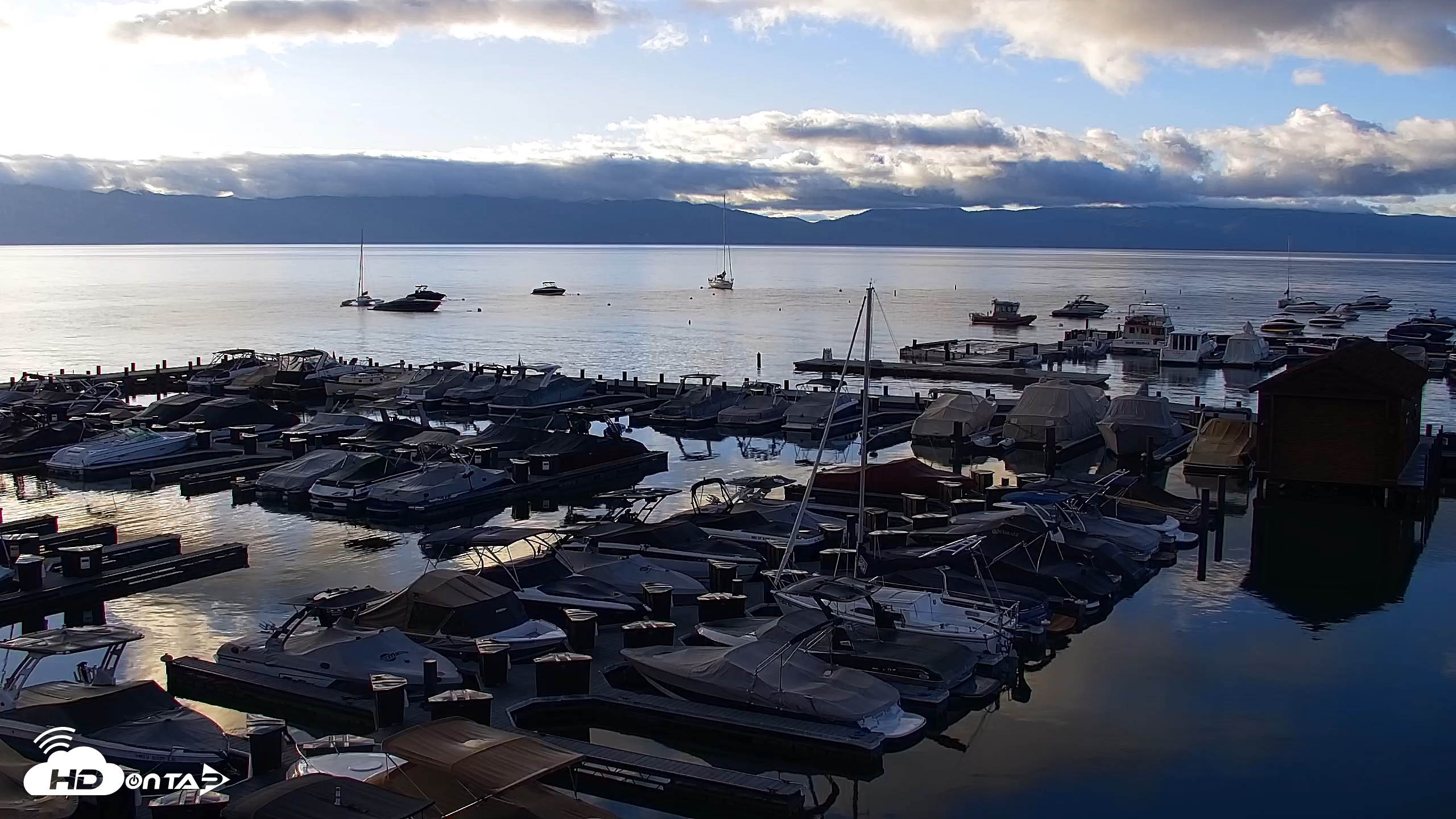 Snapshot of Tahoe City Marina - Lake Tahoe Live Webcam taken Jun 9, 2026, 6:24am PDT