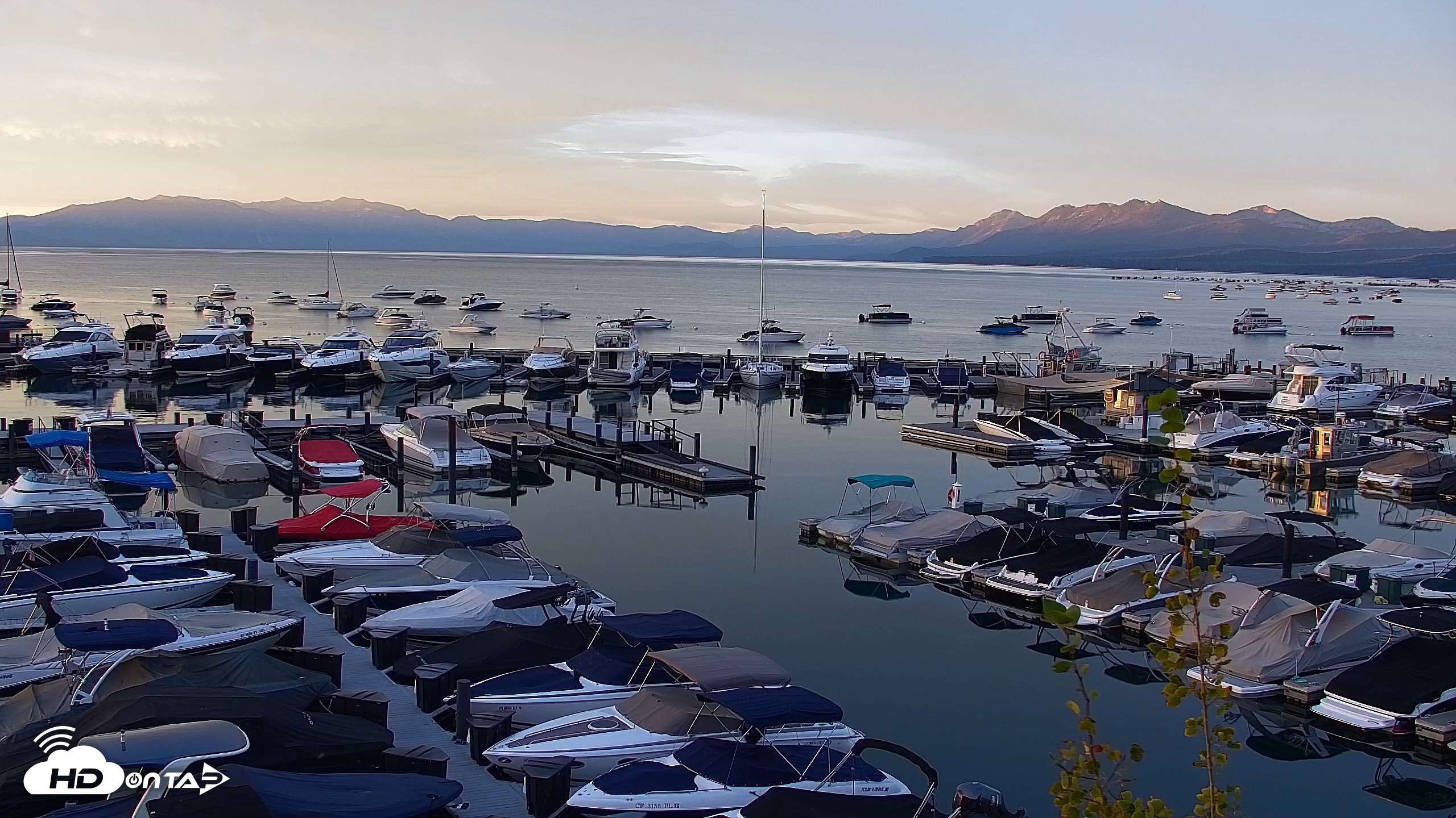 Snapshot of Tahoe City Marina - Lake Tahoe Live Webcam taken Aug 25, 2026, 6:30am PDT