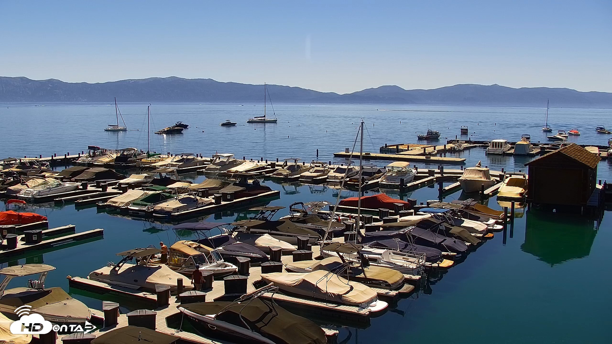 Snapshot of Tahoe City Marina - Lake Tahoe Live Webcam taken Jun 13, 2026, 10:41am PDT