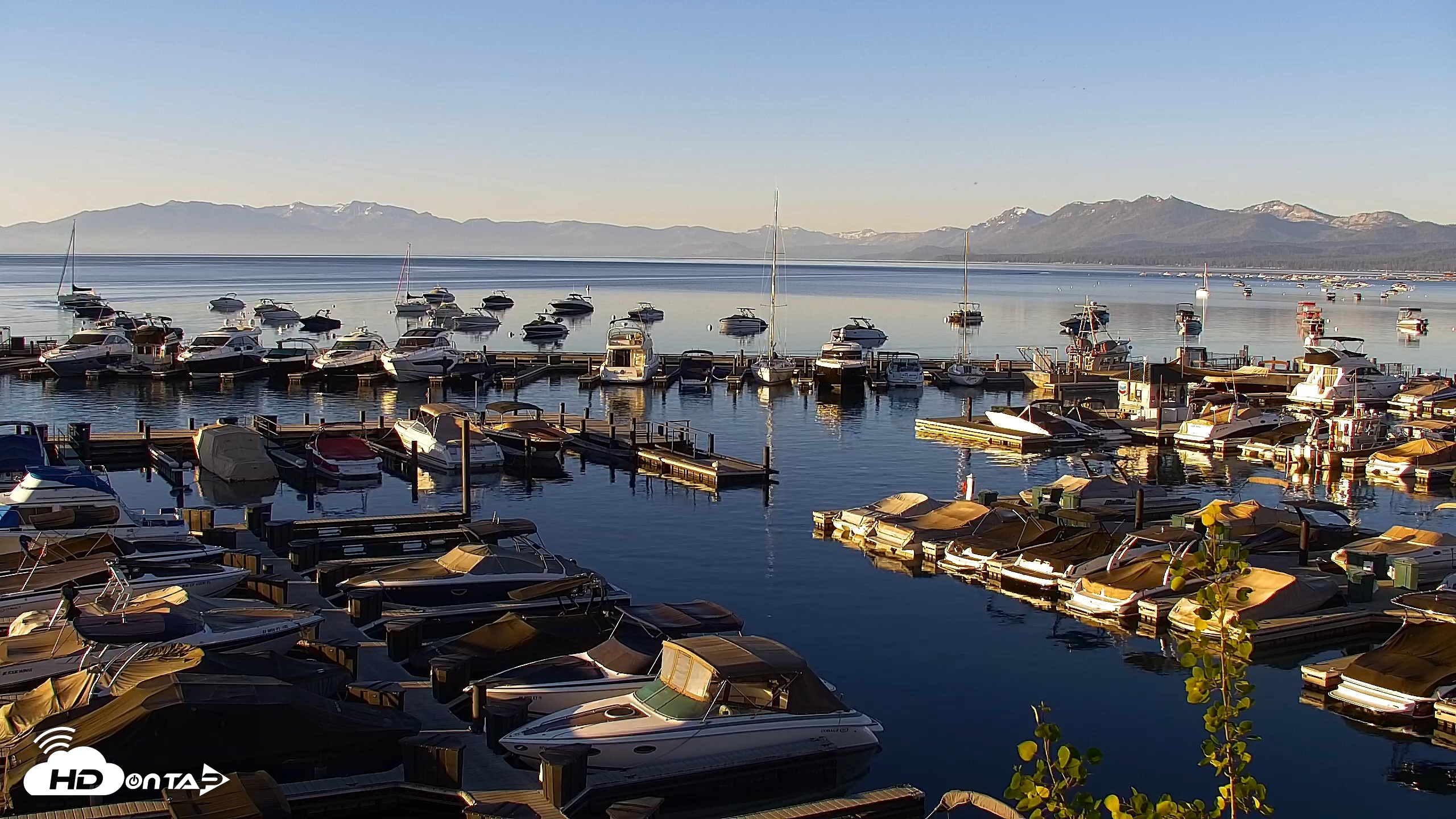 Snapshot of Tahoe City Marina - Lake Tahoe Live Webcam taken Jun 14, 2026, 6:25am PDT