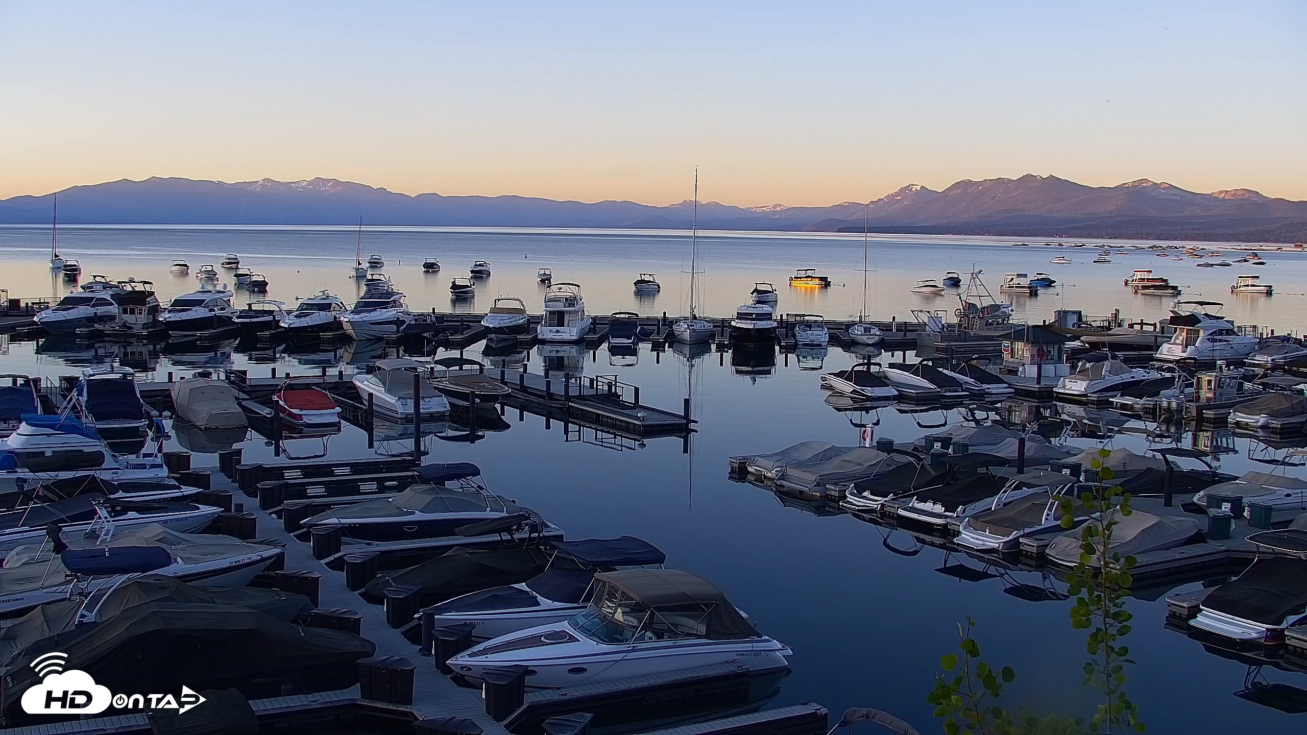 Snapshot of Tahoe City Marina - Lake Tahoe Live Webcam taken Jun 16, 2026, 5:47am PDT