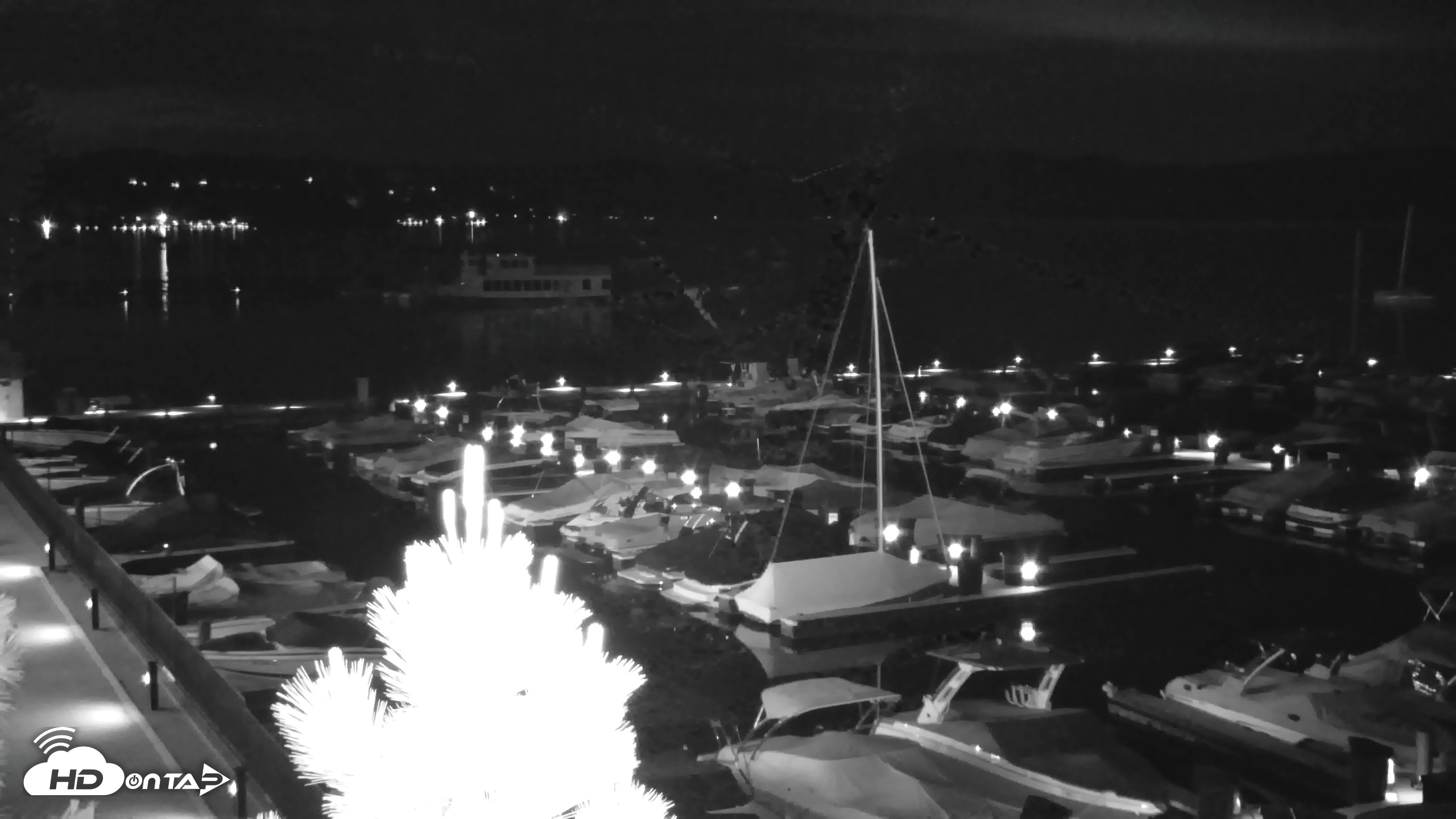 Snapshot of Tahoe City Marina - Lake Tahoe Live Webcam taken Jun 13, 2026, 10:06pm PDT