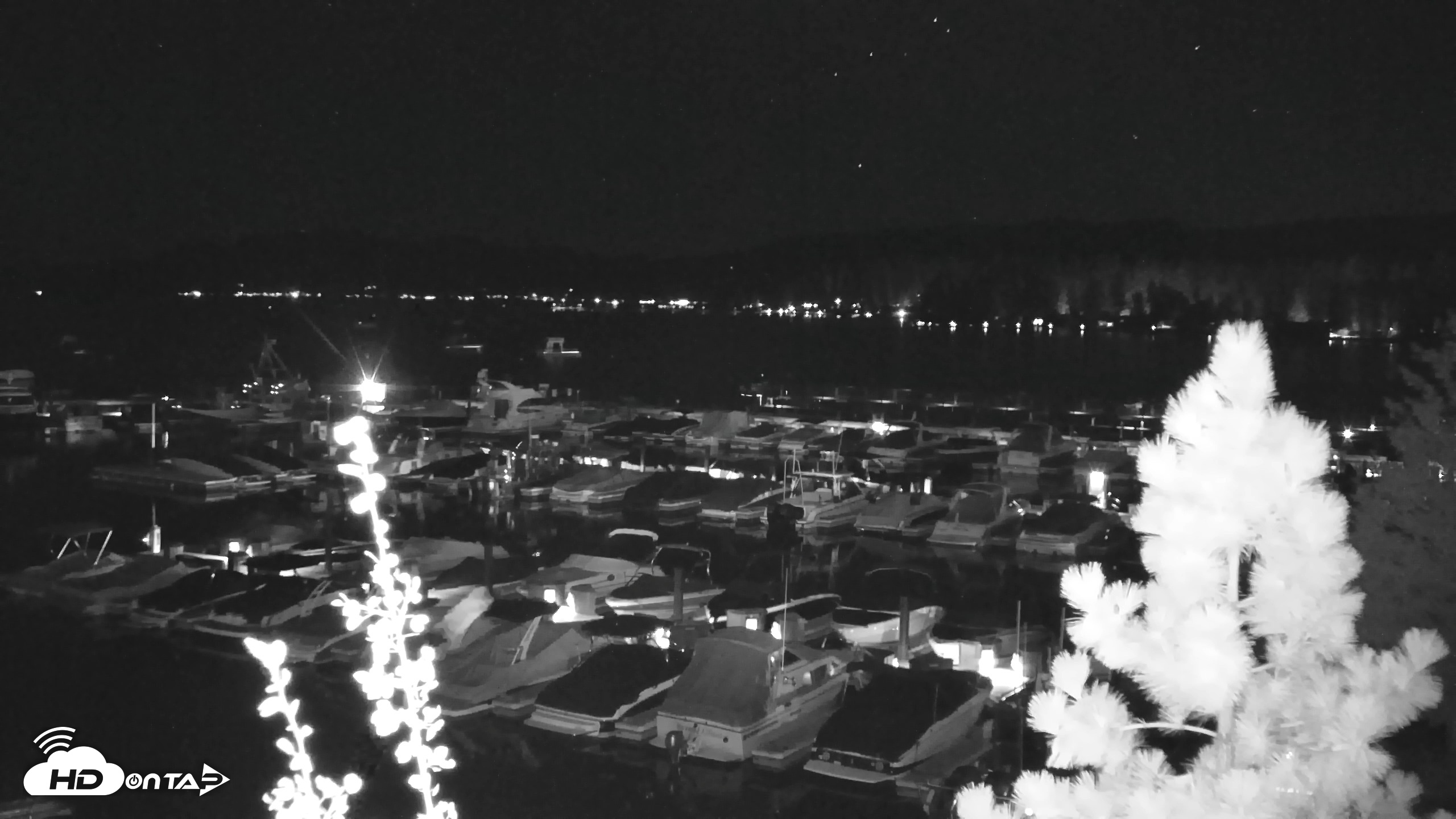 Snapshot of Tahoe City Marina - Lake Tahoe Live Webcam taken Sep 11, 2026, 8:52pm PDT