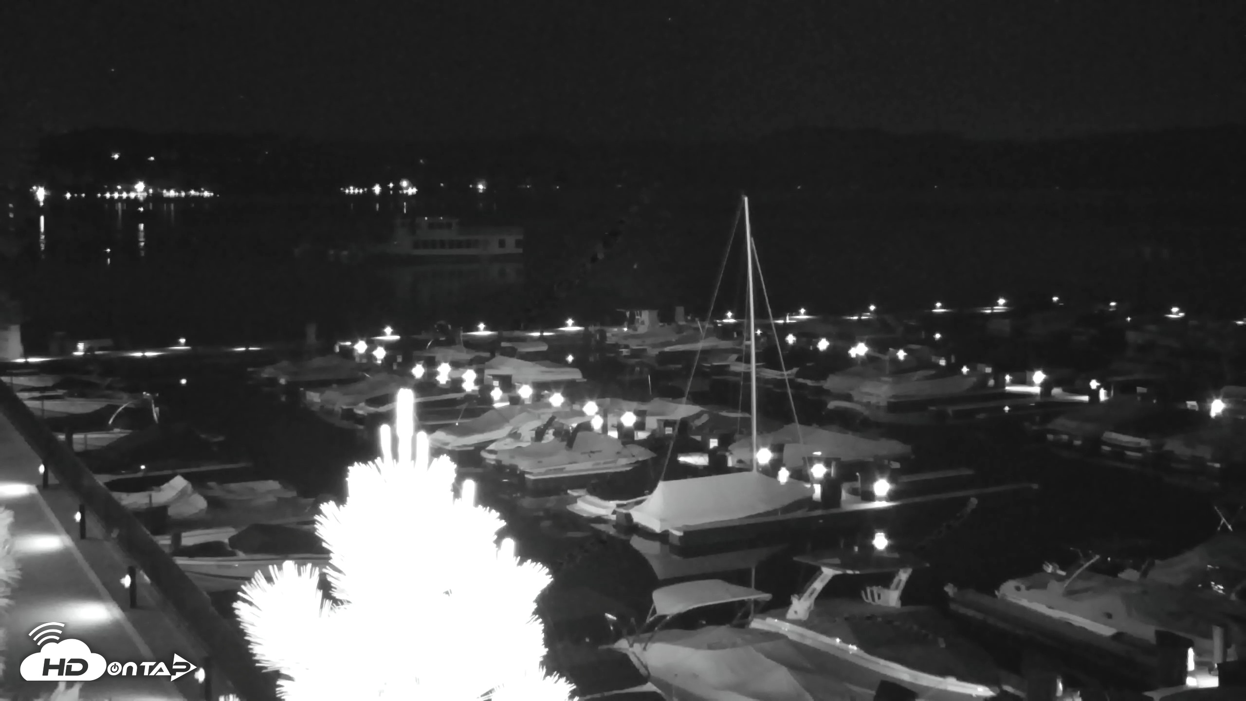 Snapshot of Tahoe City Marina - Lake Tahoe Live Webcam taken Jun 12, 2026, 12:25am PDT