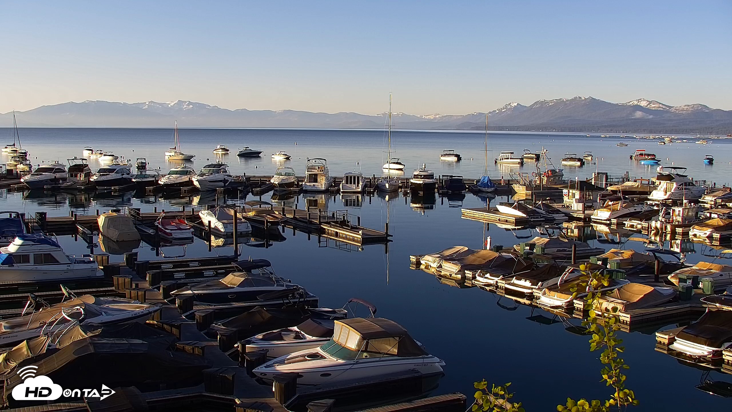 Snapshot of Tahoe City Marina - Lake Tahoe Live Webcam taken May 31, 2026, 6:36am PDT