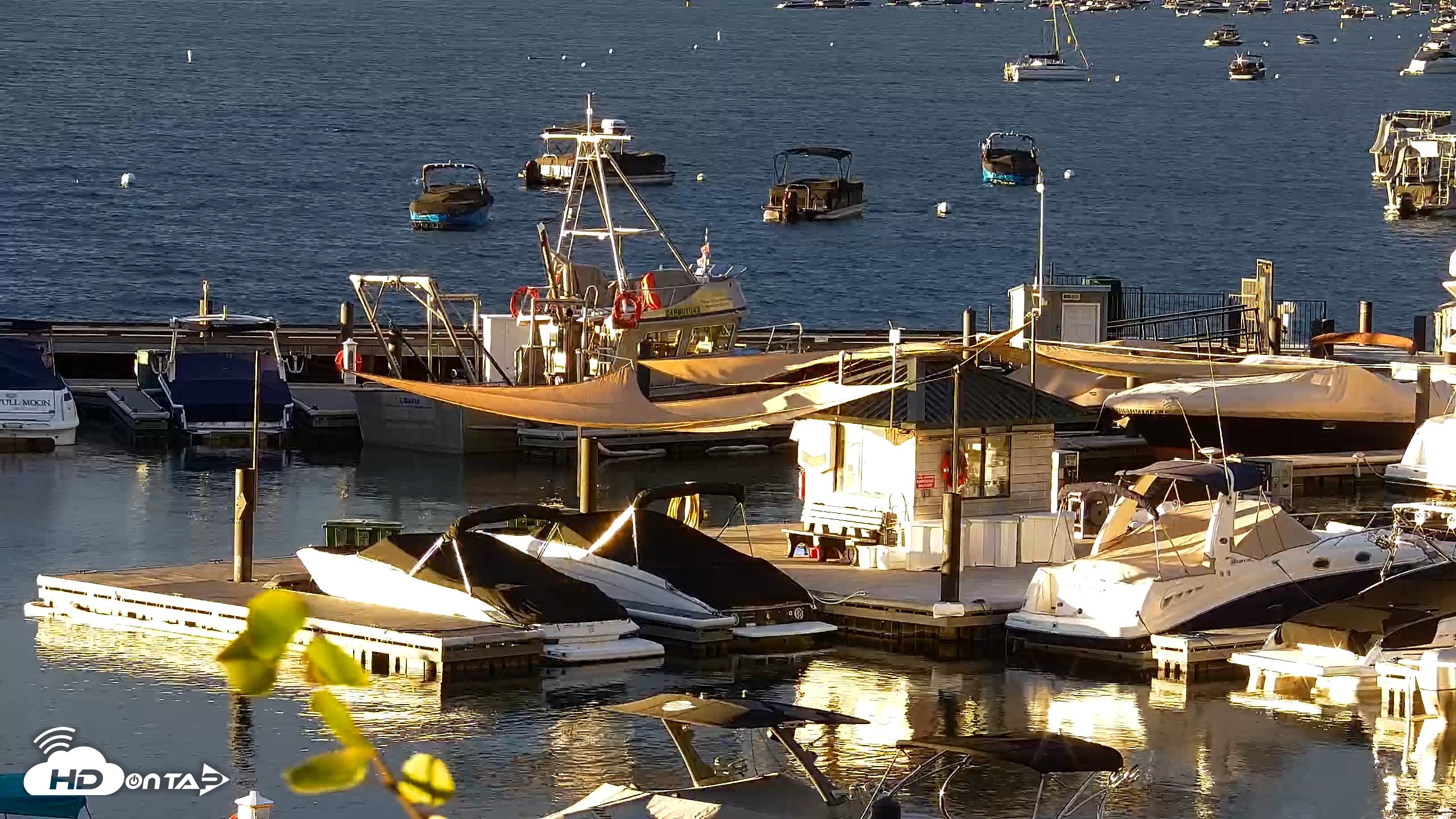 Snapshot of Tahoe City Marina - Lake Tahoe Live Webcam taken Sep 3, 2026, 6:50am PDT