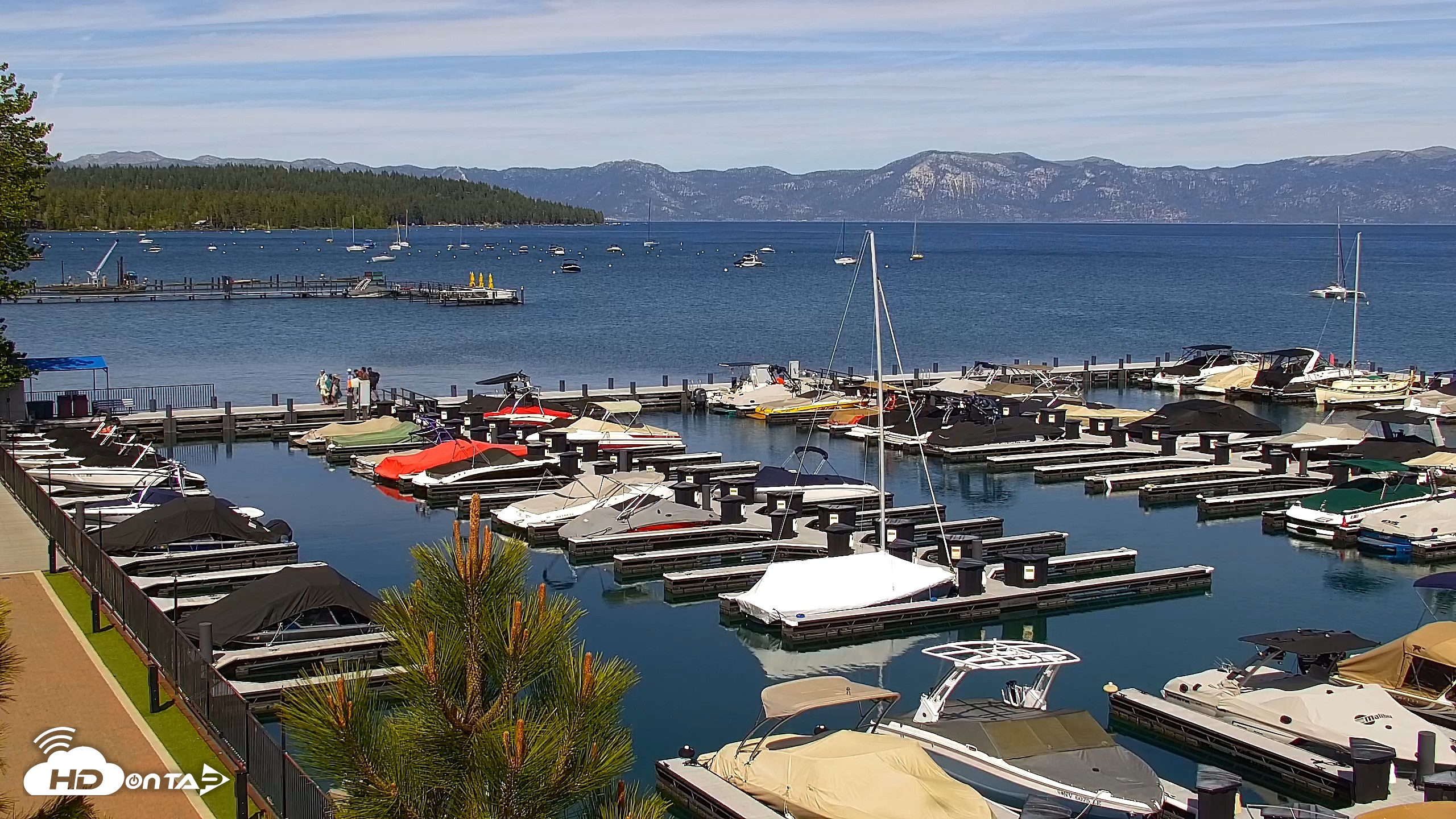 Snapshot of Tahoe City Marina - Lake Tahoe Live Webcam taken Jun 2, 2026, 3:55pm PDT