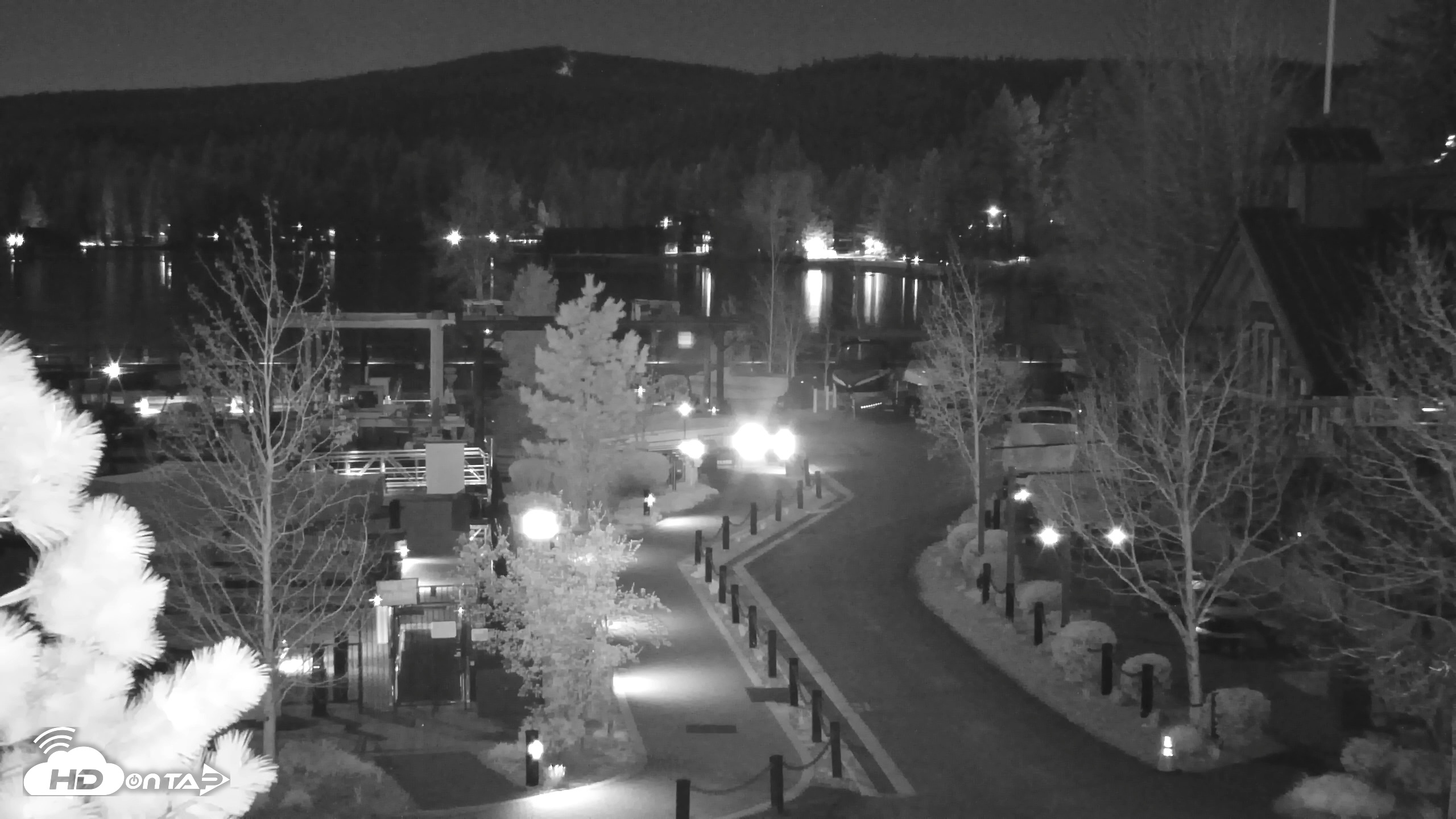 Snapshot of Tahoe City Marina - Lake Tahoe Live Webcam taken Apr 30, 2026, 12:04am PDT