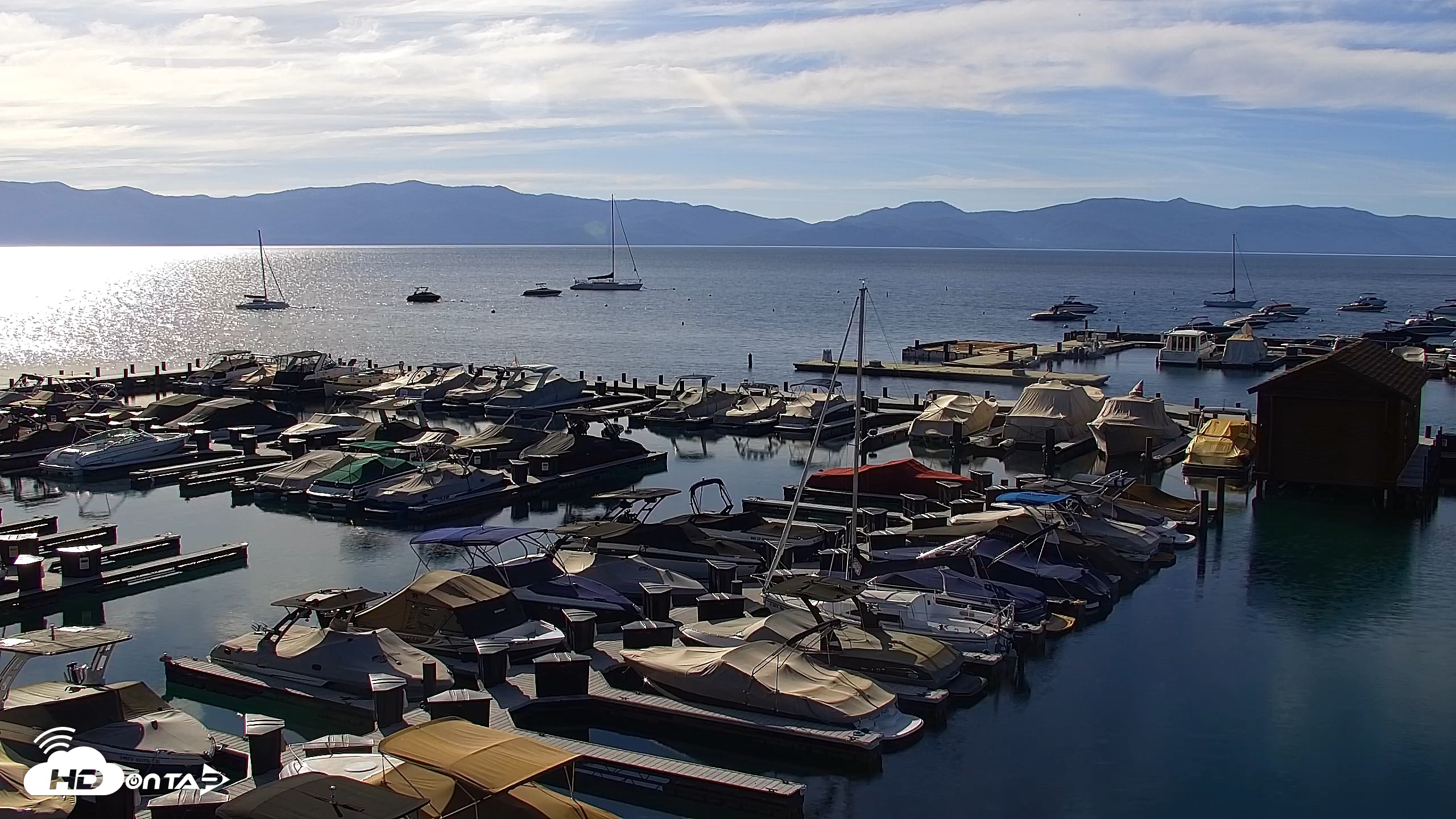 Snapshot of Tahoe City Marina - Lake Tahoe Live Webcam taken Jun 8, 2026, 8:09am PDT
