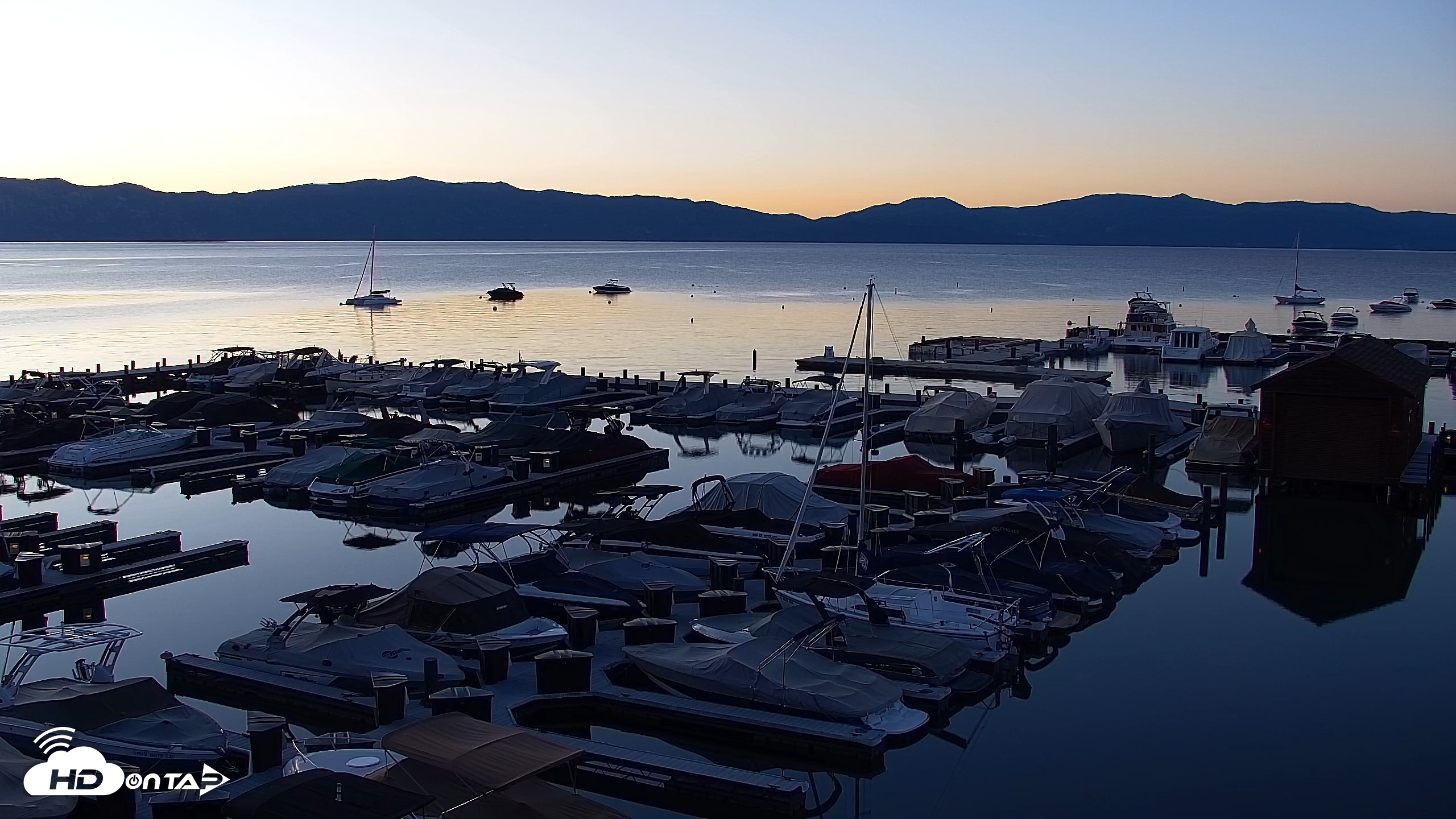 Snapshot of Tahoe City Marina - Lake Tahoe Live Webcam taken Jun 7, 2026, 5:29am PDT