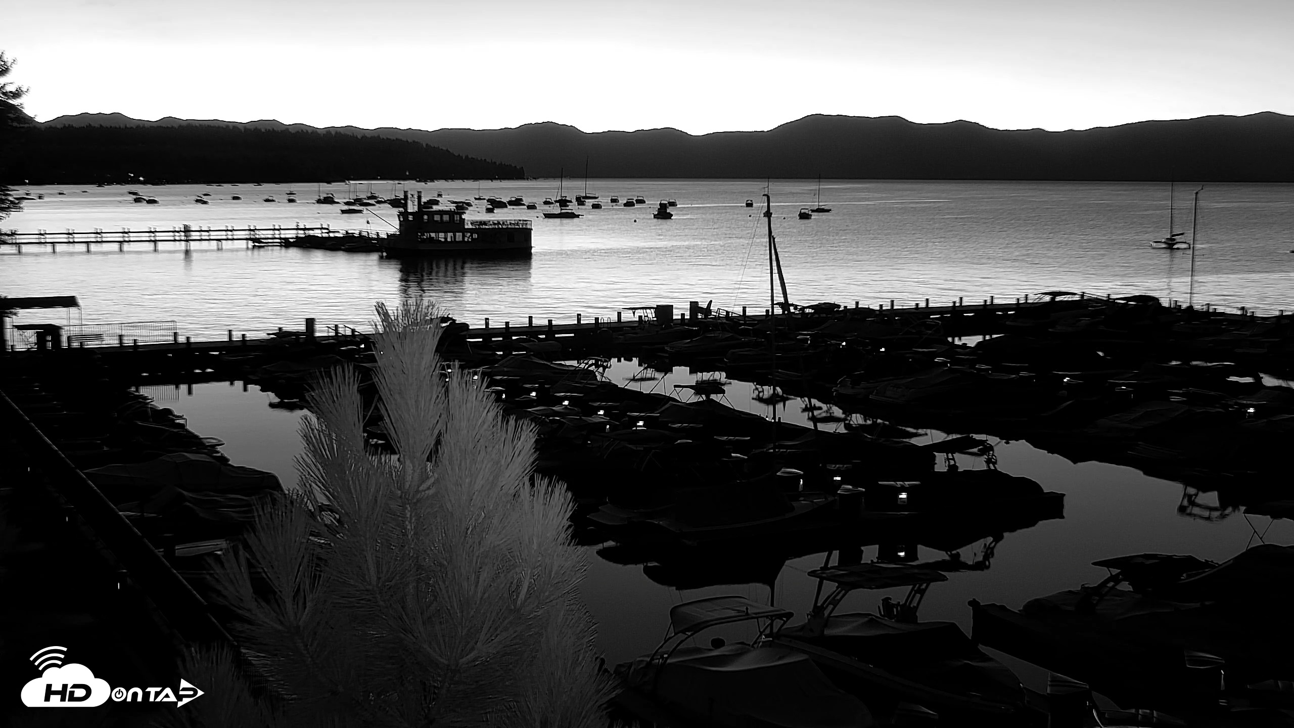 Snapshot of Tahoe City Marina - Lake Tahoe Live Webcam taken Aug 14, 2026, 5:46am PDT