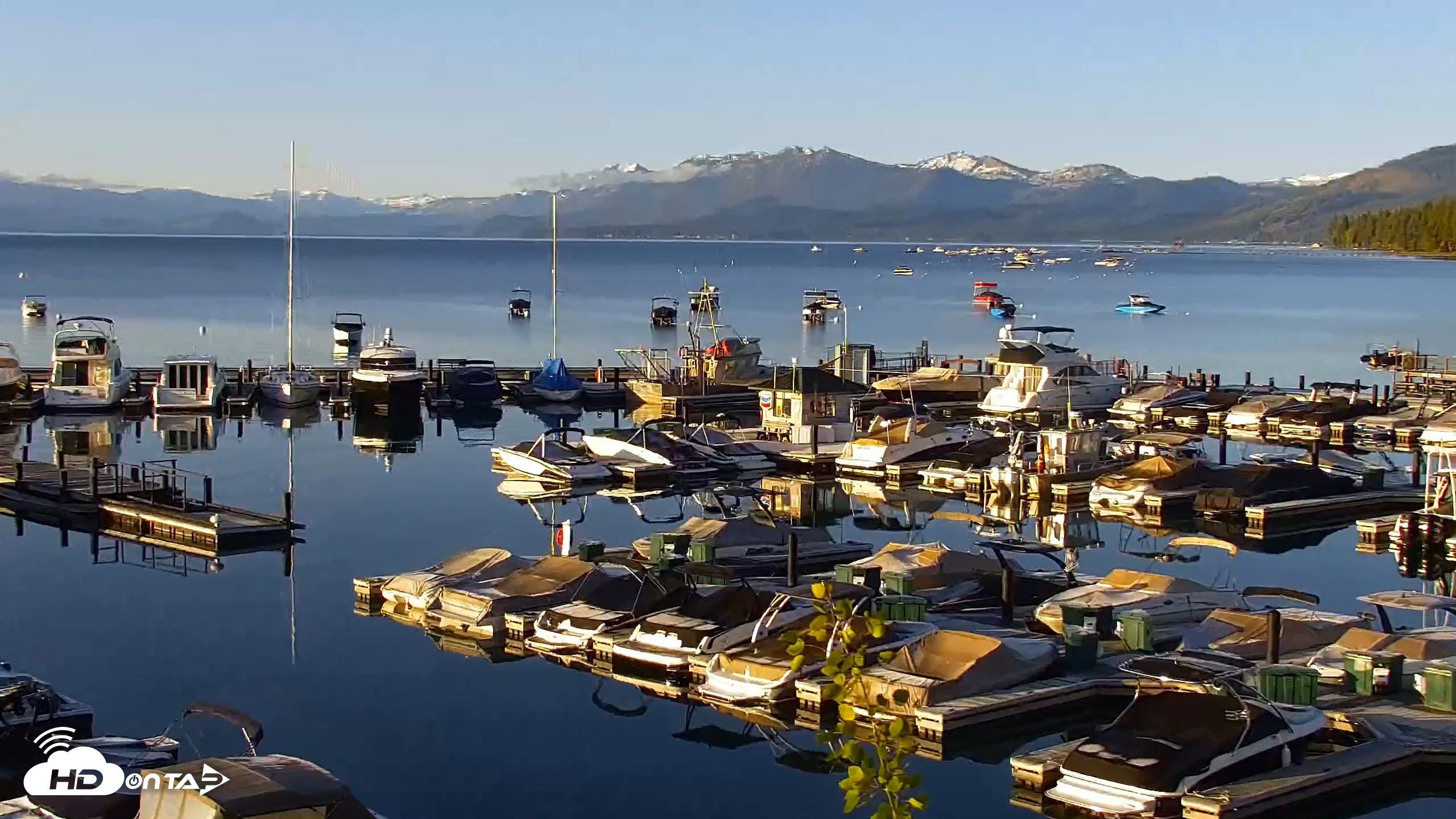 Snapshot of Tahoe City Marina - Lake Tahoe Live Webcam taken May 30, 2026, 6:29am PDT